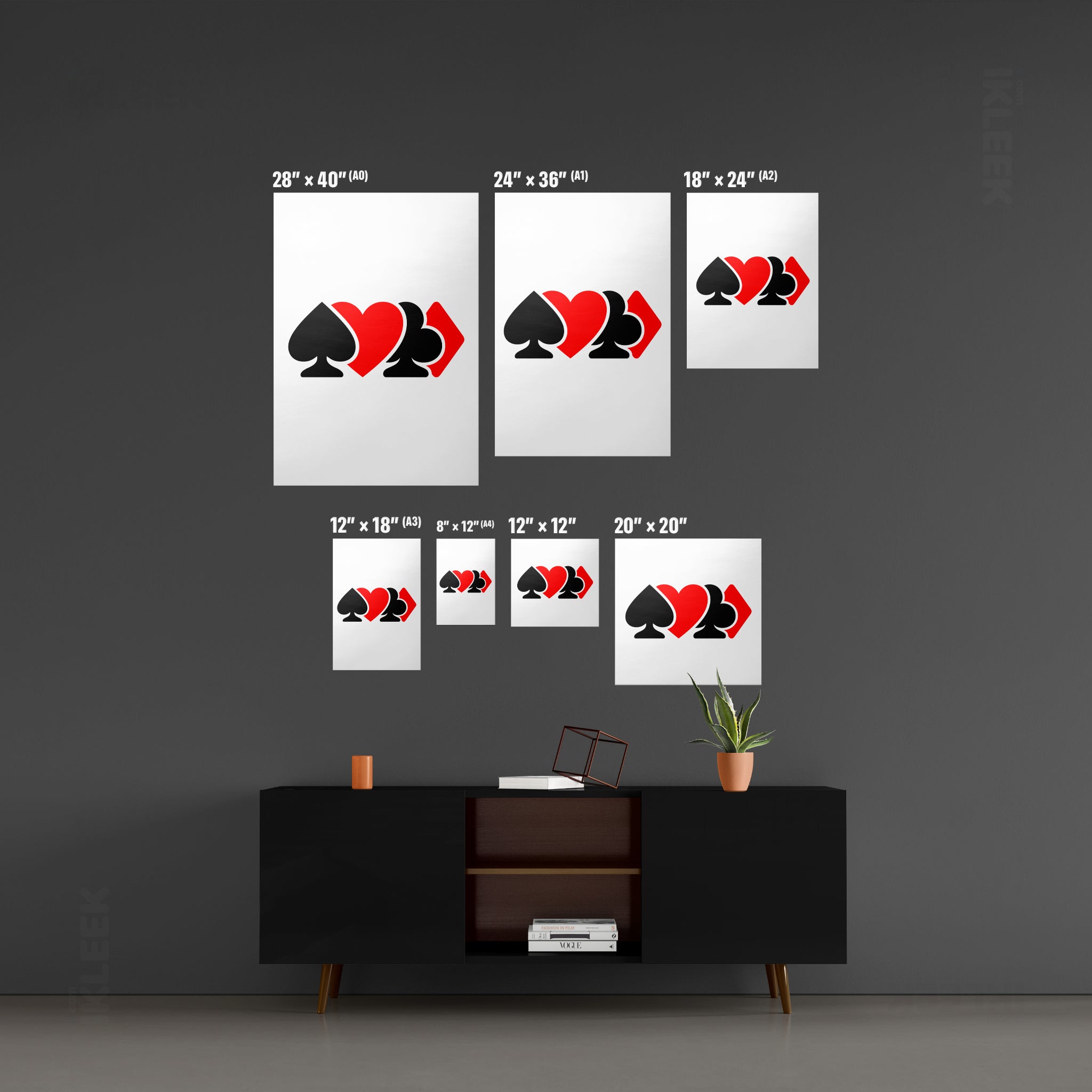 AllSuitsInline Acrylic Print 02