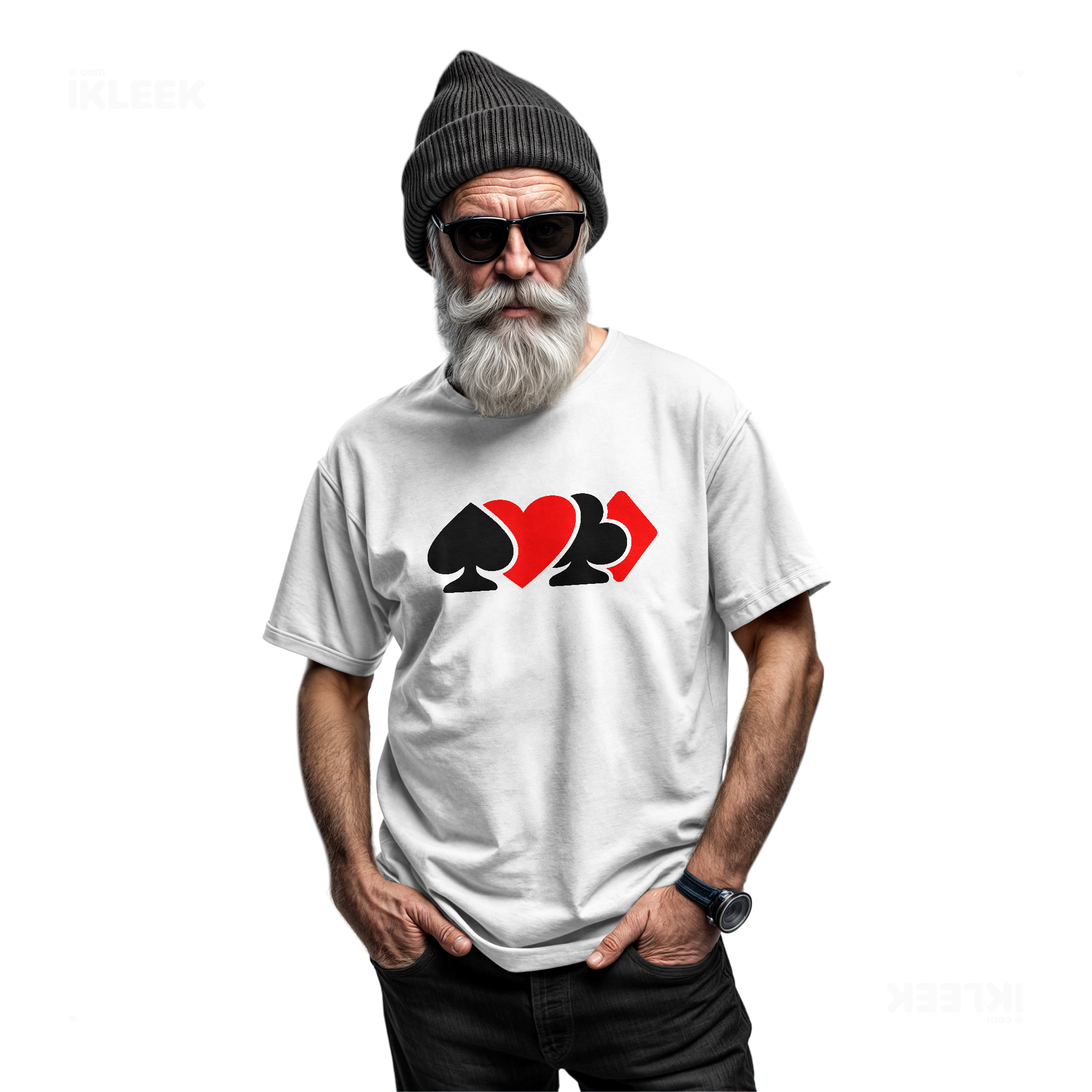 AllSuitsInline Adult T Shirt 06 White