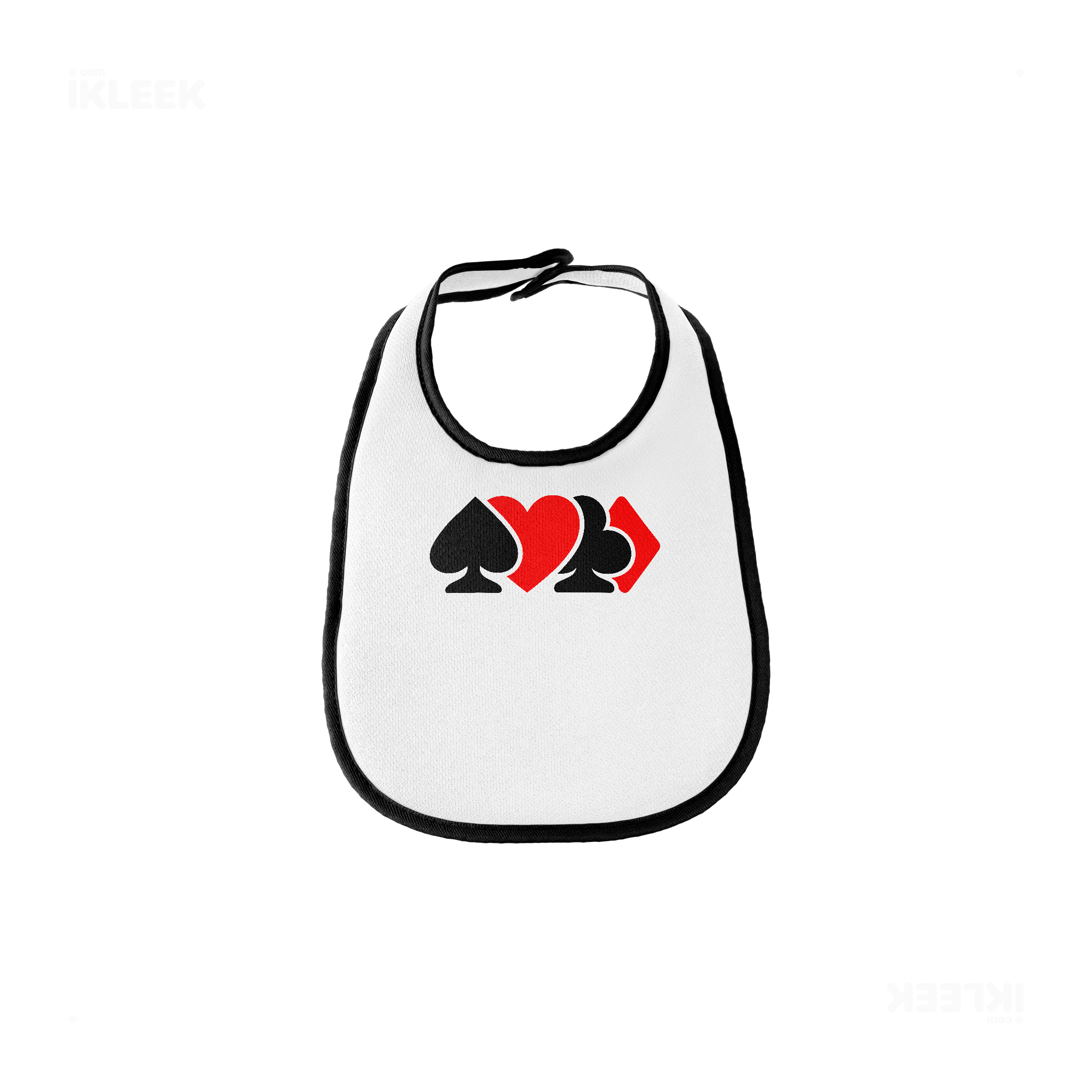 AllSuitsInline Baby Bibs 01 White Black