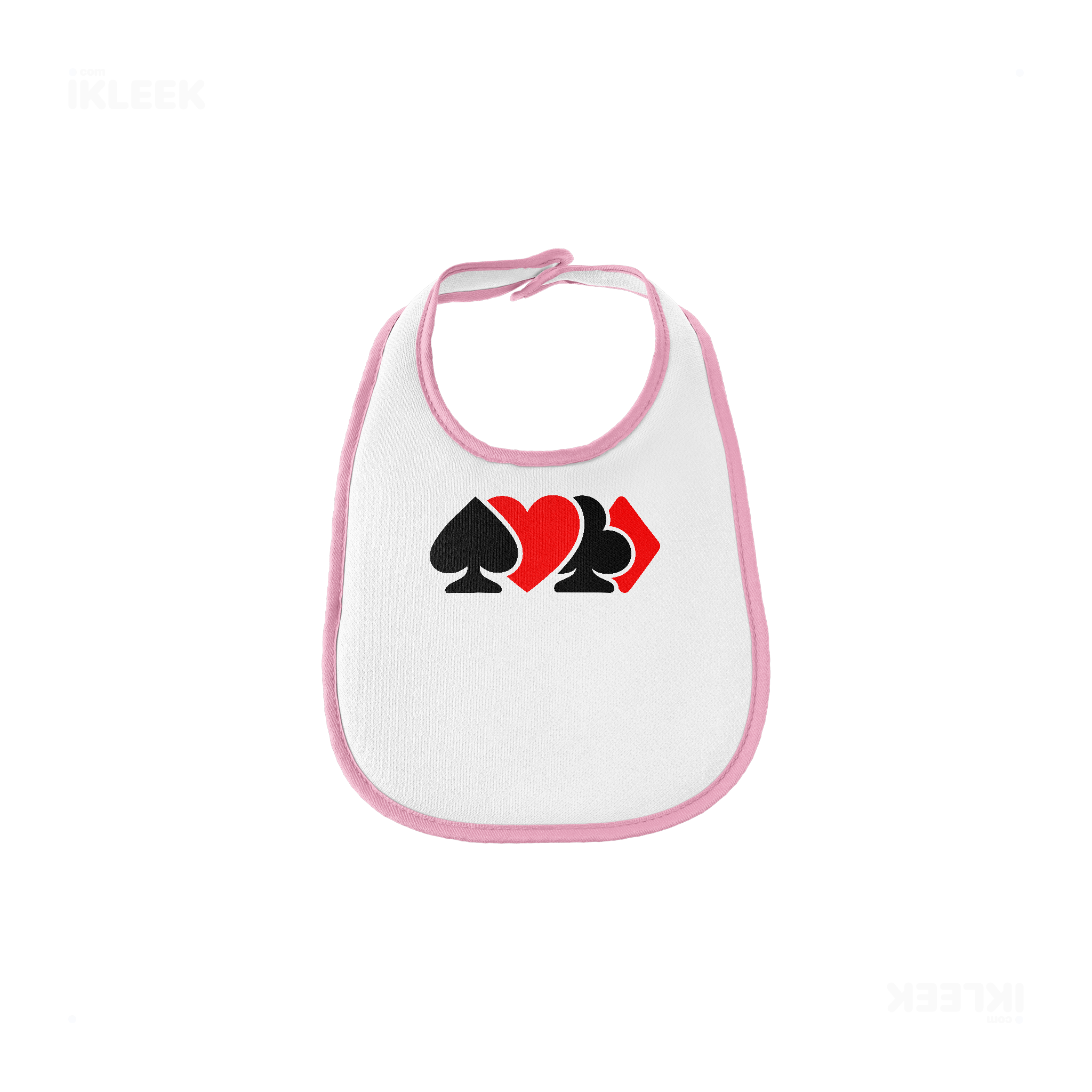 AllSuitsInline Baby Bibs 01 White Pink