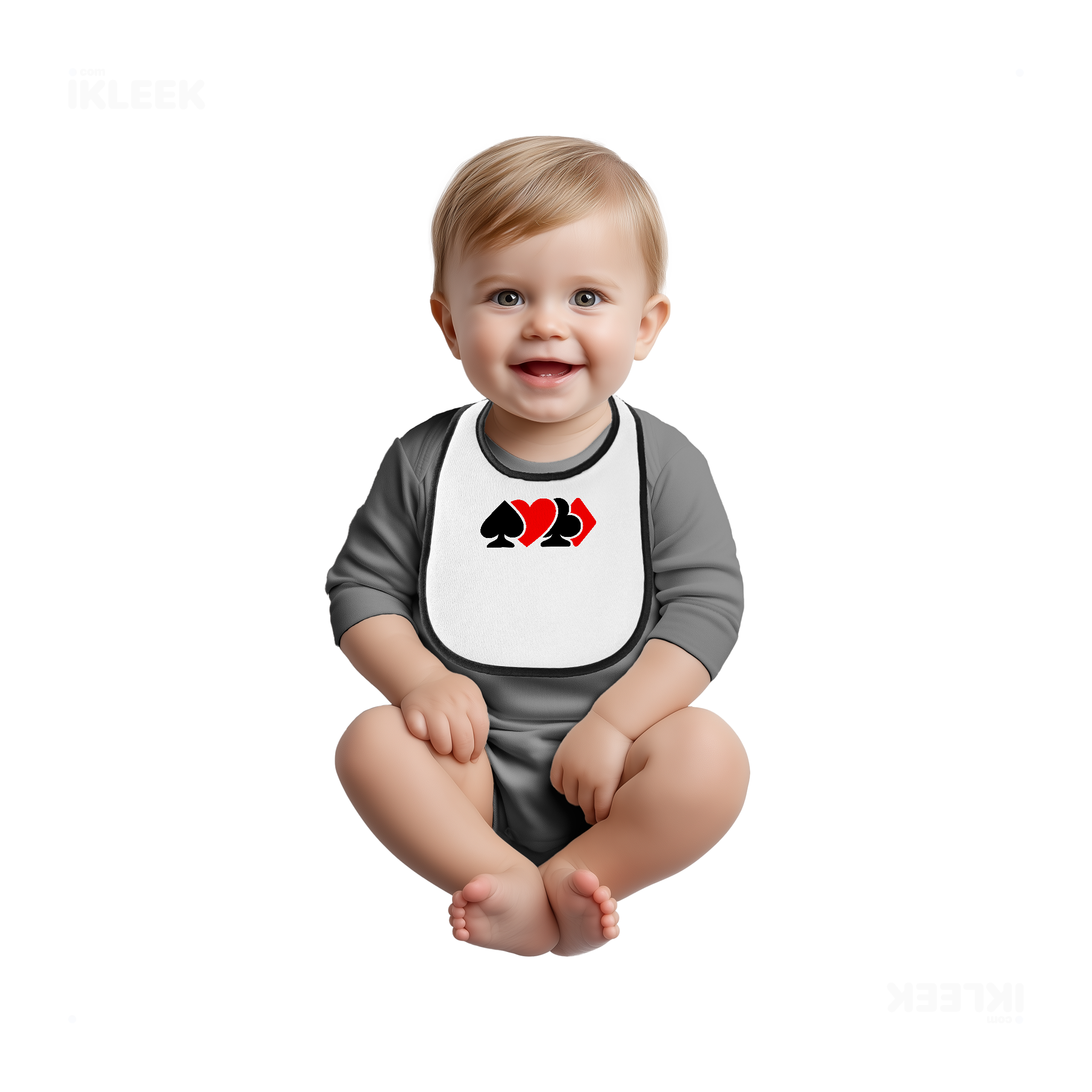 AllSuitsInline Baby Bibs 03 White Black