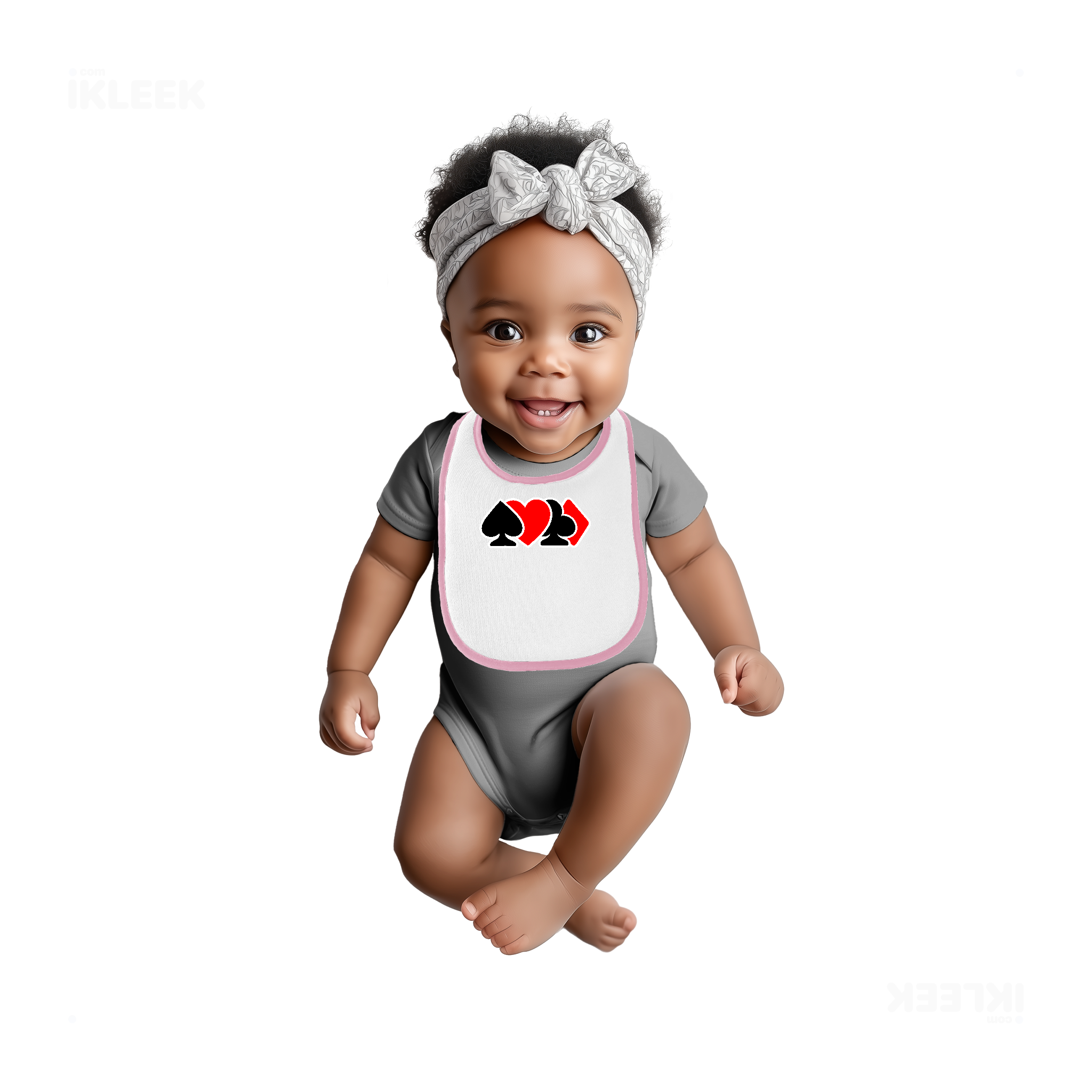 AllSuitsInline Baby Bibs 04 White Pink