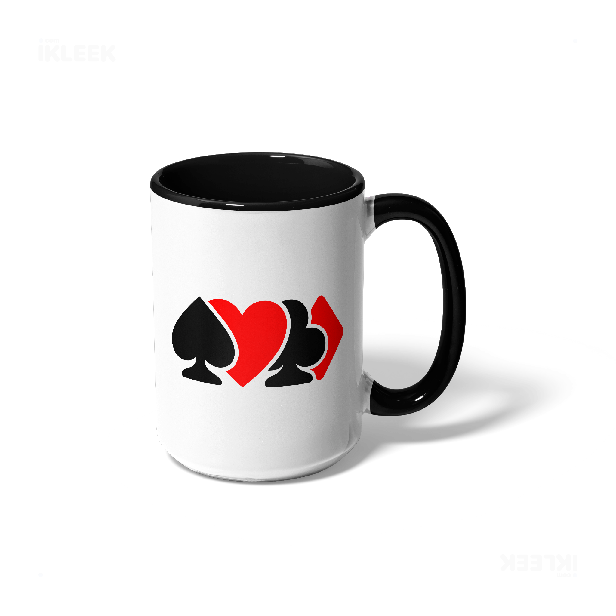 AllSuitsInline Ceramic Mug 01 White Black