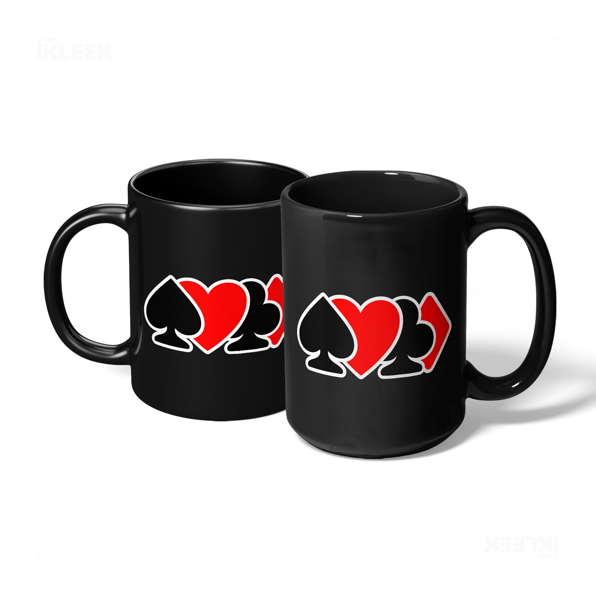 AllSuitsInline Ceramic Mug 07 Black