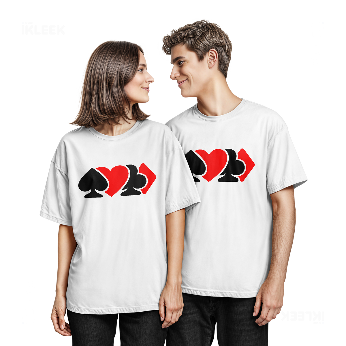 AllSuitsInline Couple T Shirt 05 White