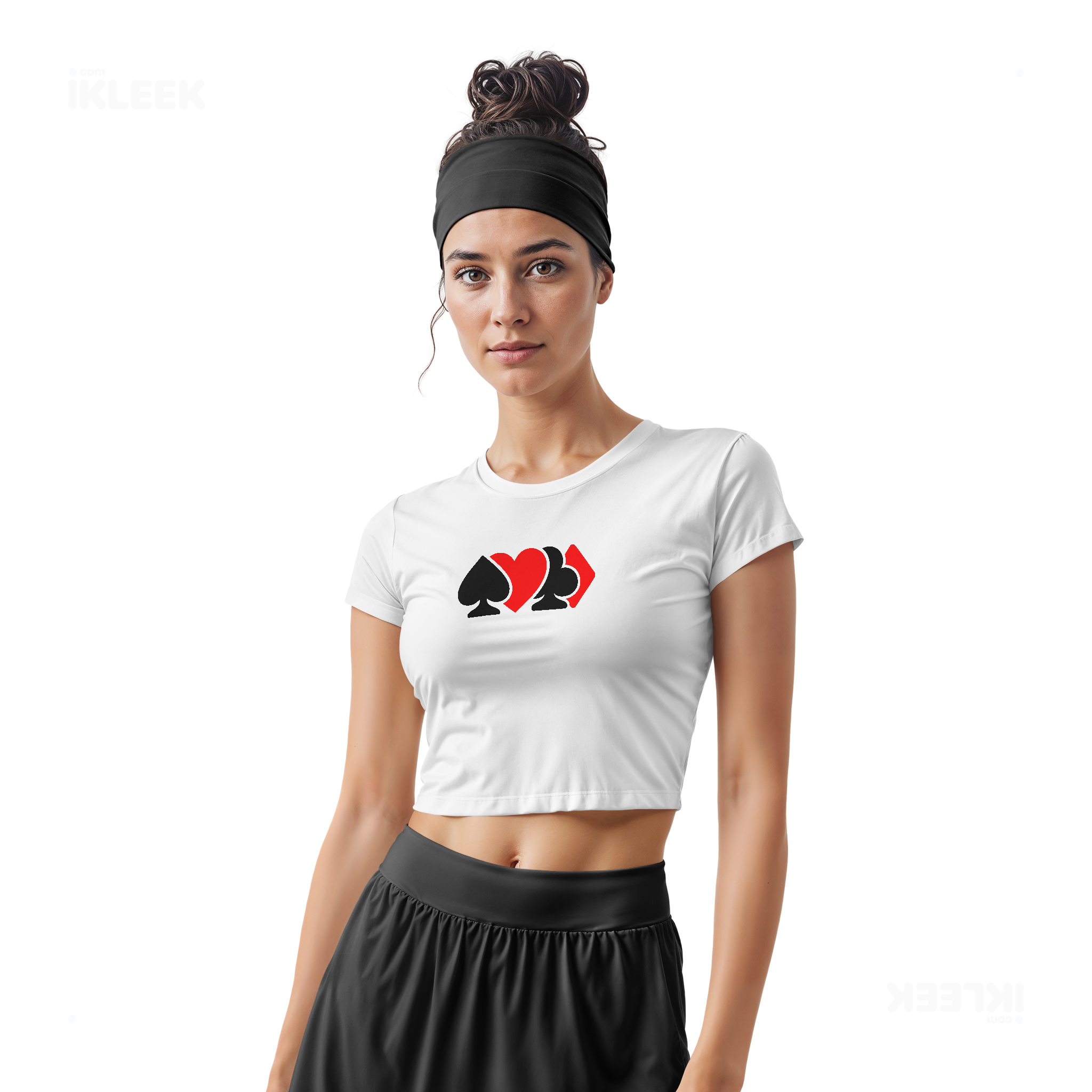 AllSuitsInline Fitted Crop Top 02 White
