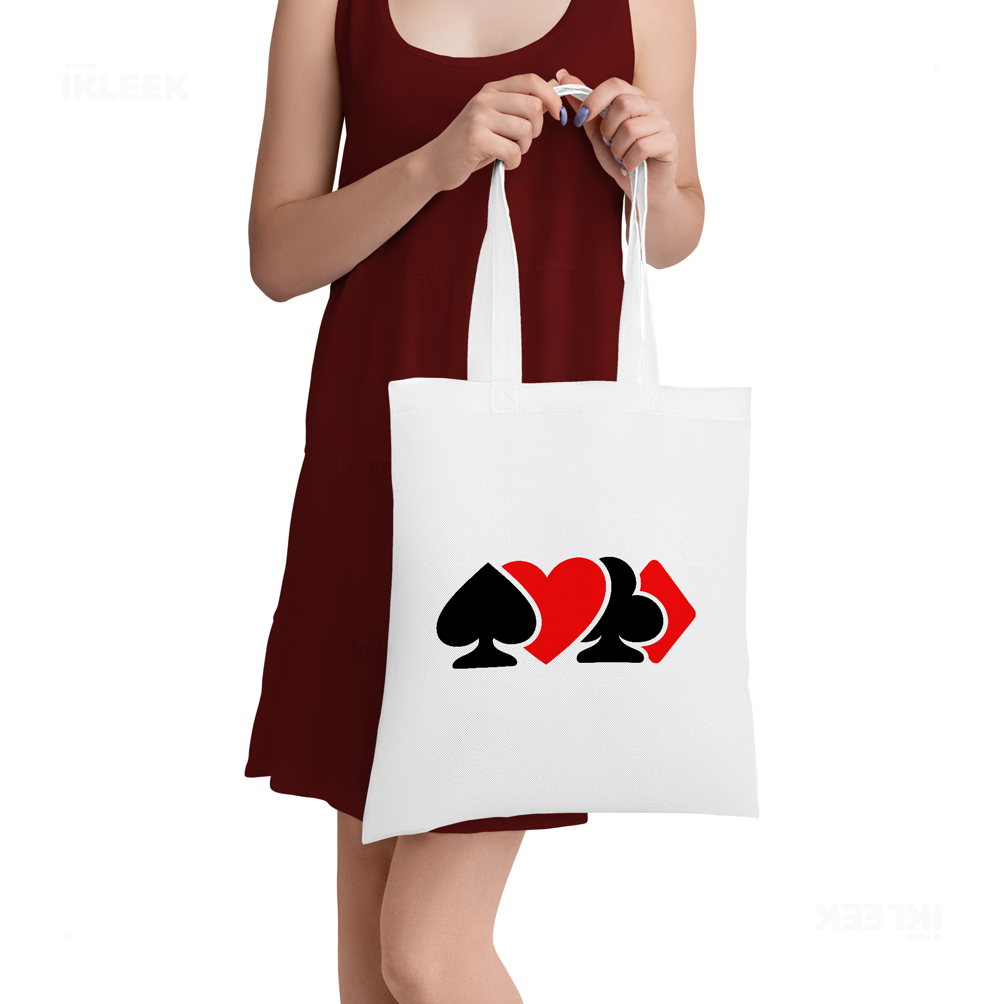 AllSuitsInline Tote Bags 05 White