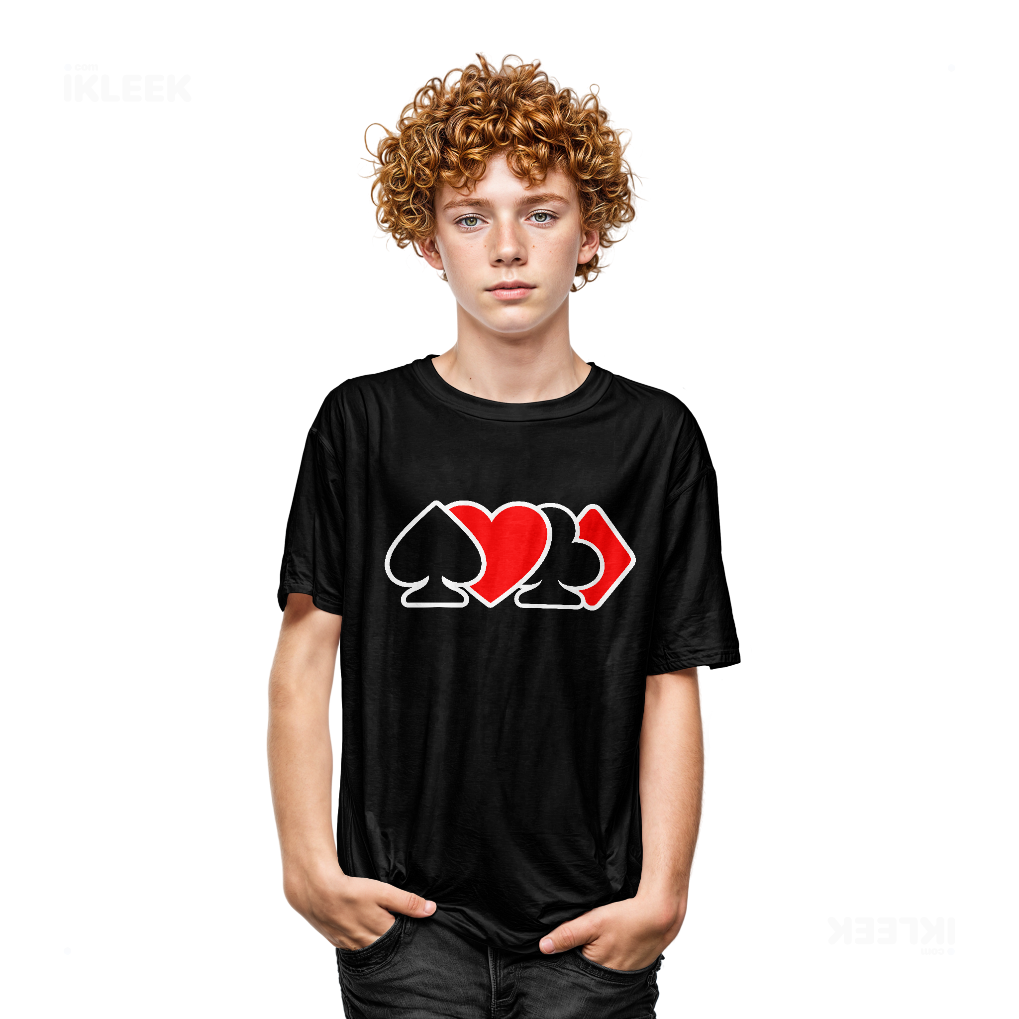 AllSuitsInline Youth T Shirt 05 Black