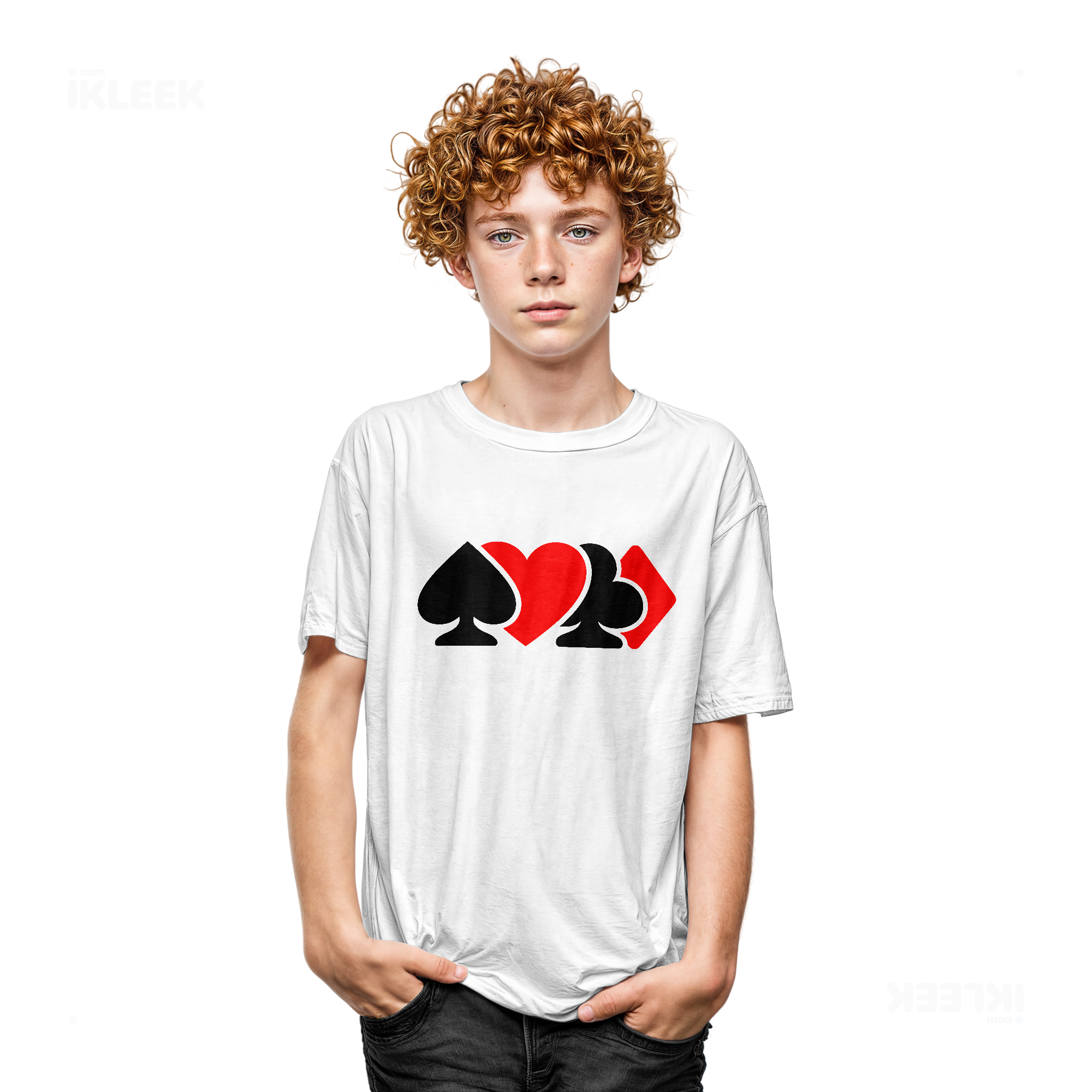 AllSuitsInline Youth T Shirt 05 White