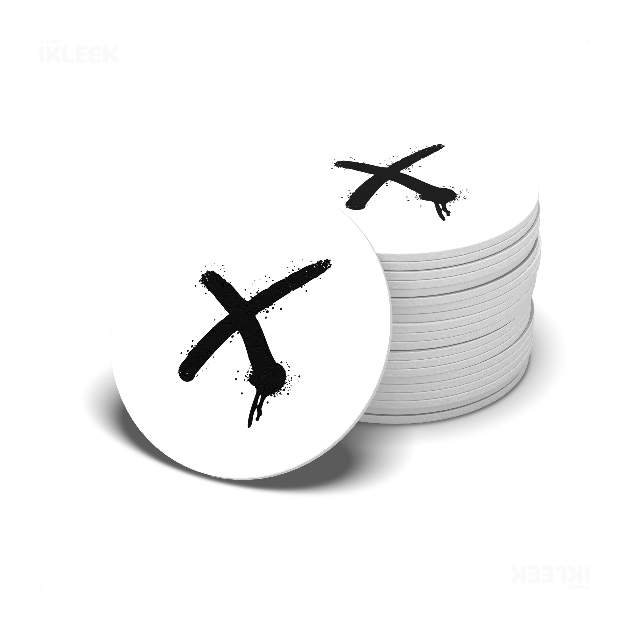 CrossMark Ceramic Coaster 06 Round