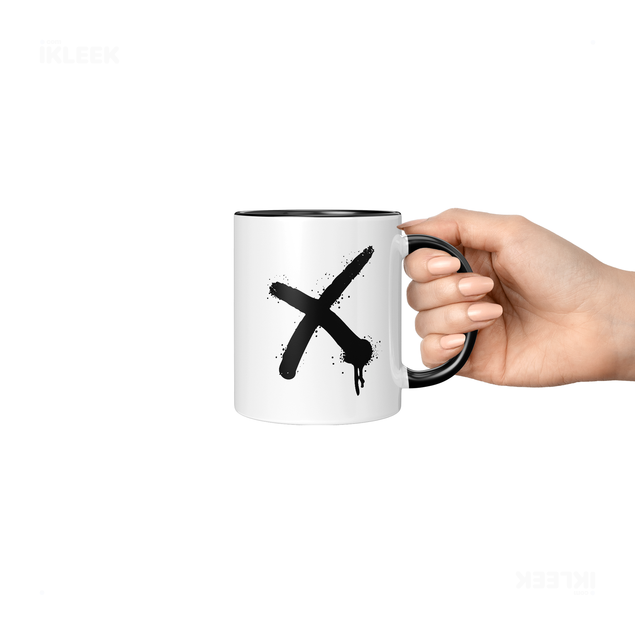 CrossMark Ceramic Mug 06 White Black