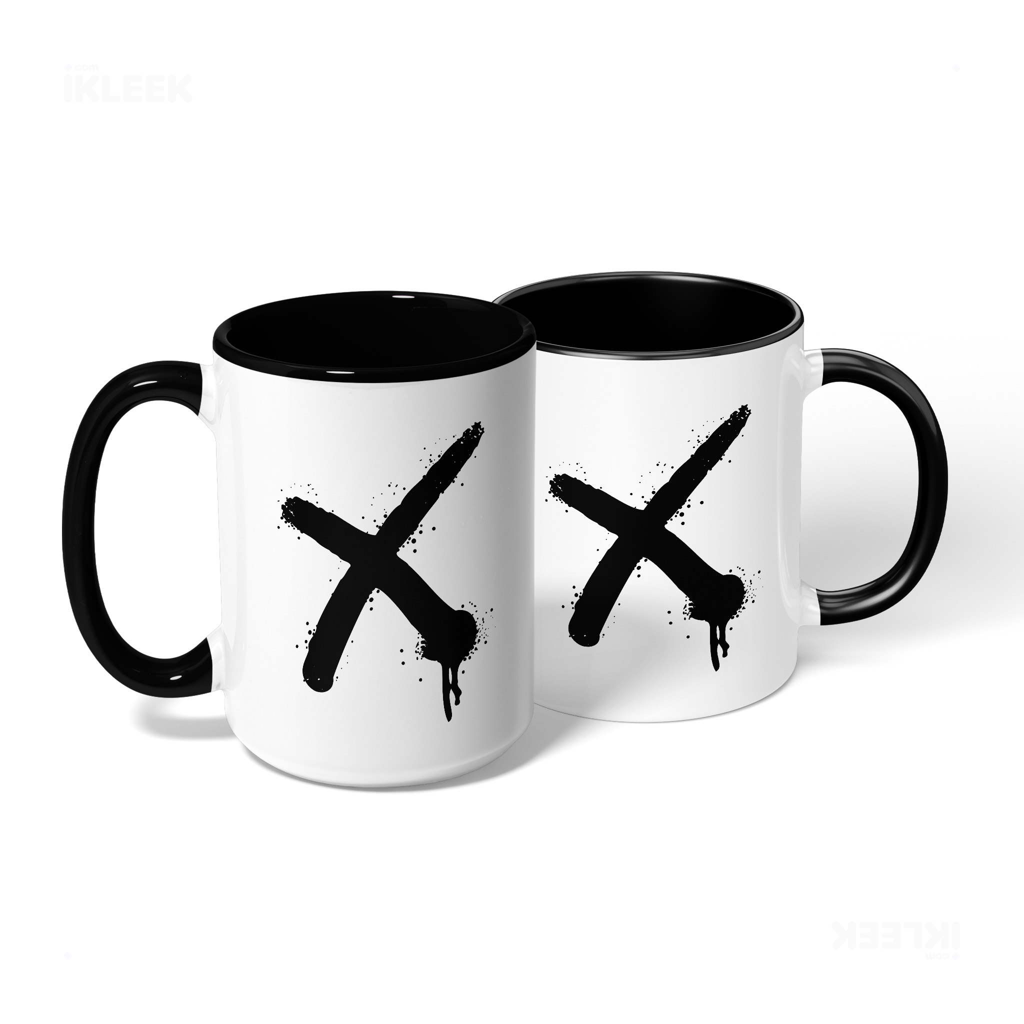 CrossMark Ceramic Mug 08 White Black