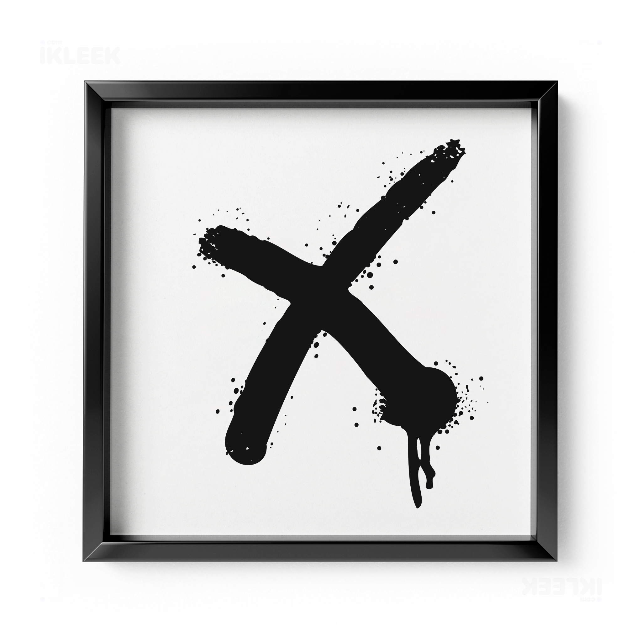 CrossMark Framed Poster 04 Black Aluminum