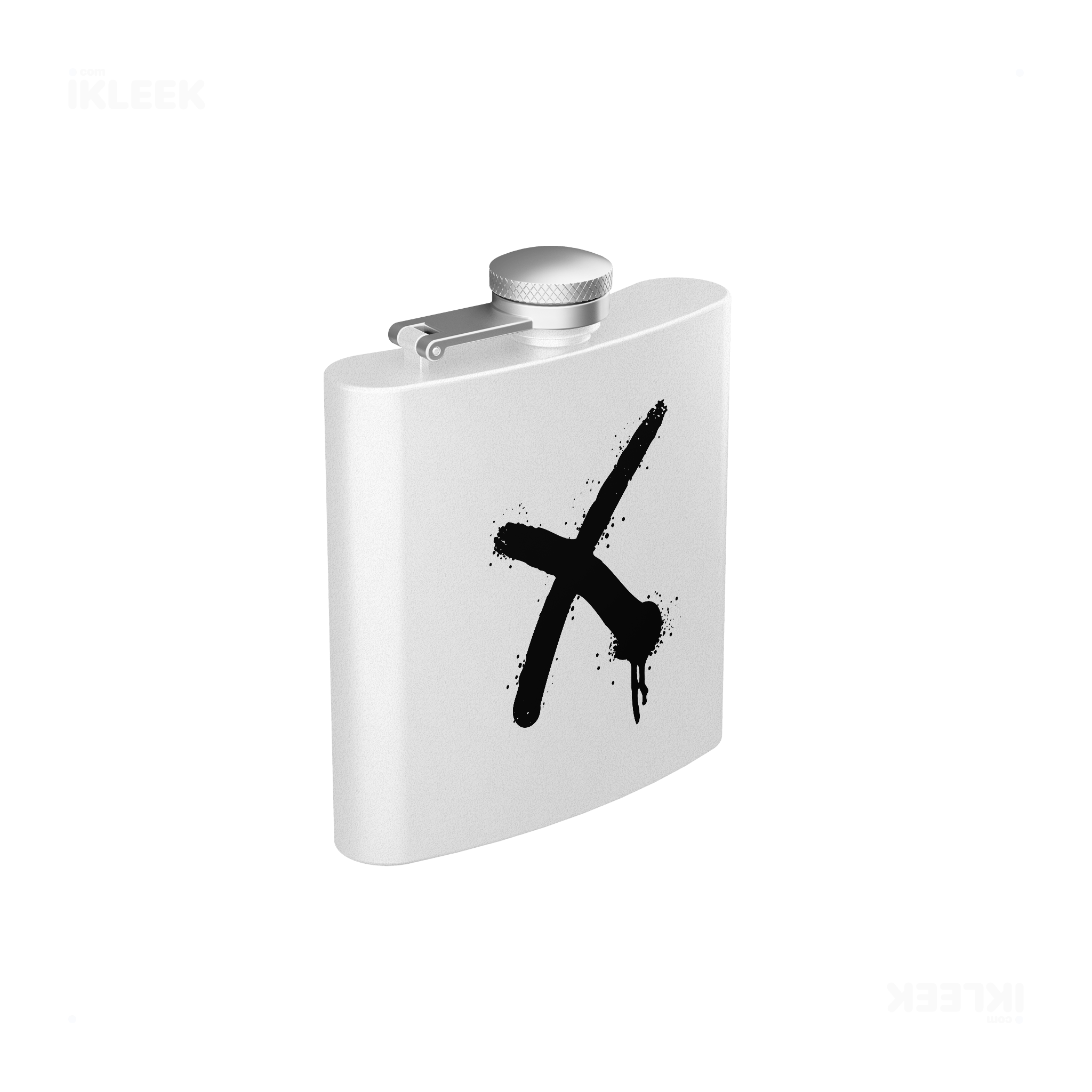 CrossMark Hip Flasks 03 White
