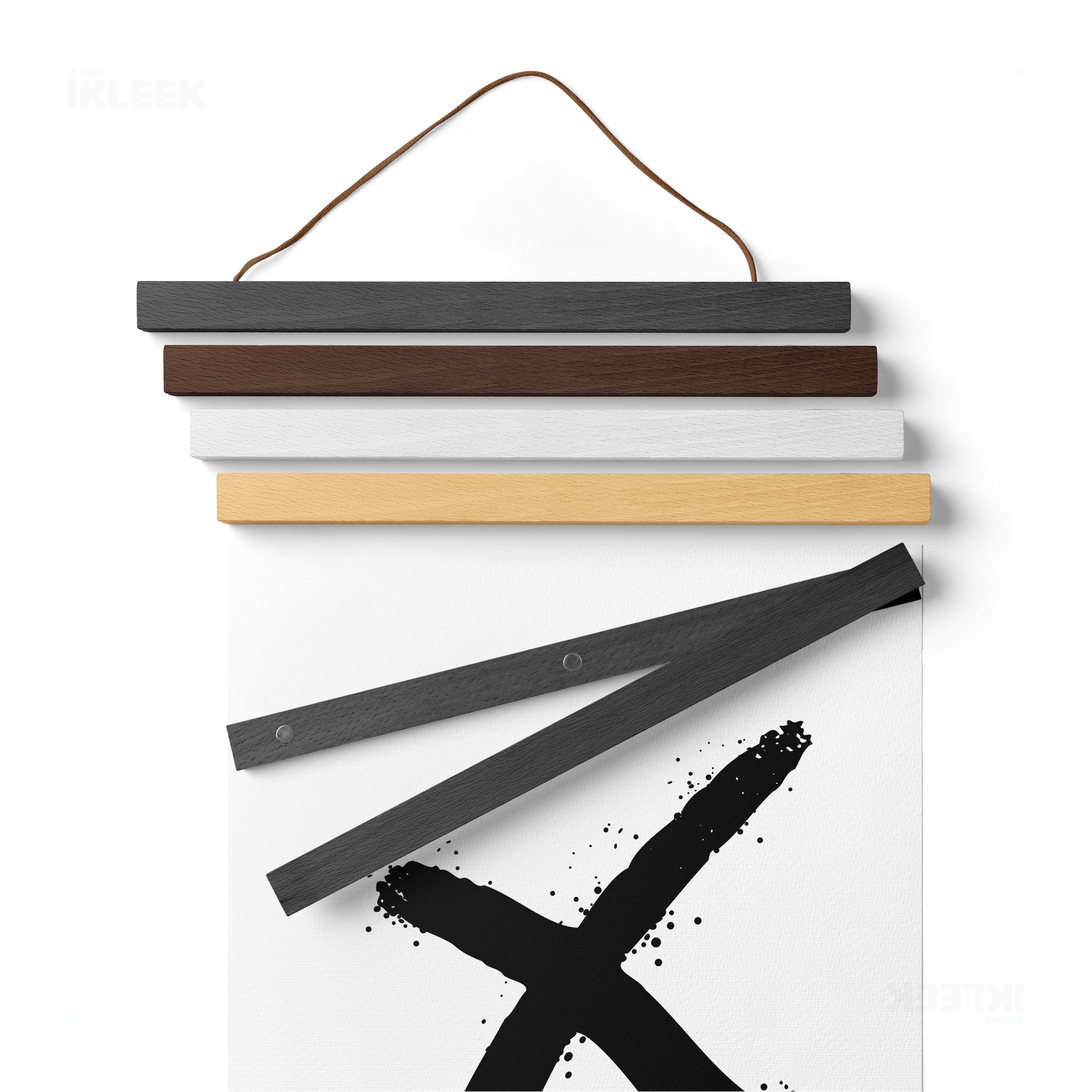 CrossMark Magnetic Hanger Poster 02 Black Wood