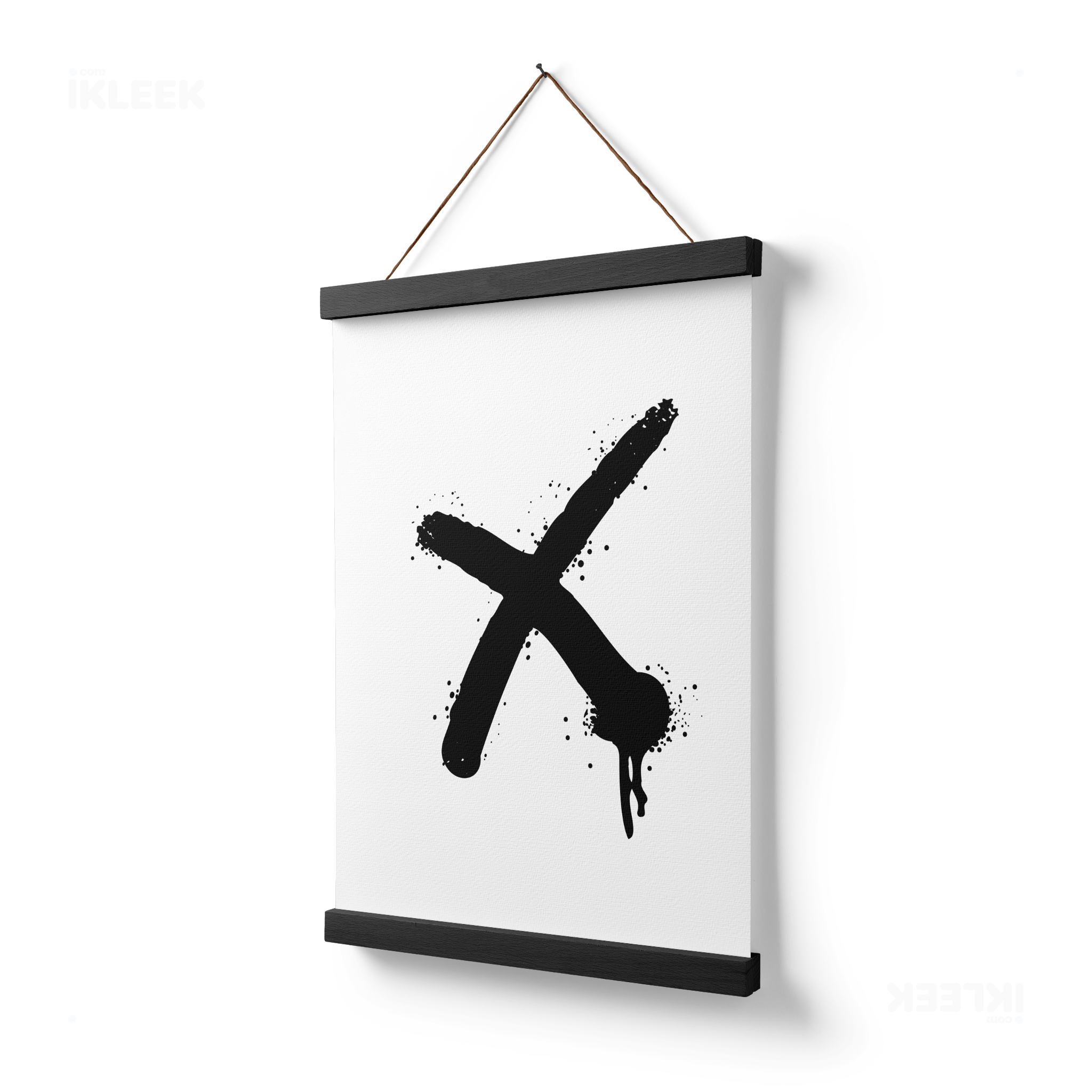 CrossMark Magnetic Hanger Poster 03 Black Wood