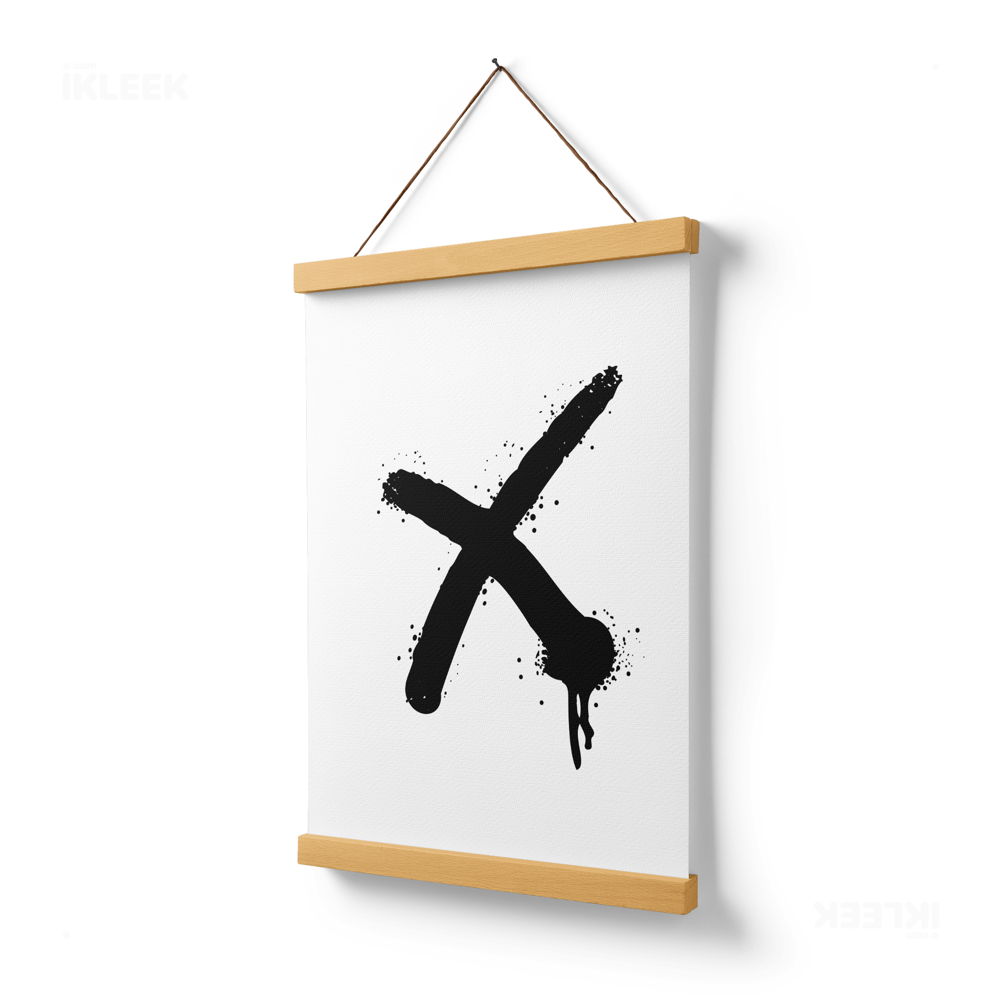 CrossMark Magnetic Hanger Poster 03 Natural Wood