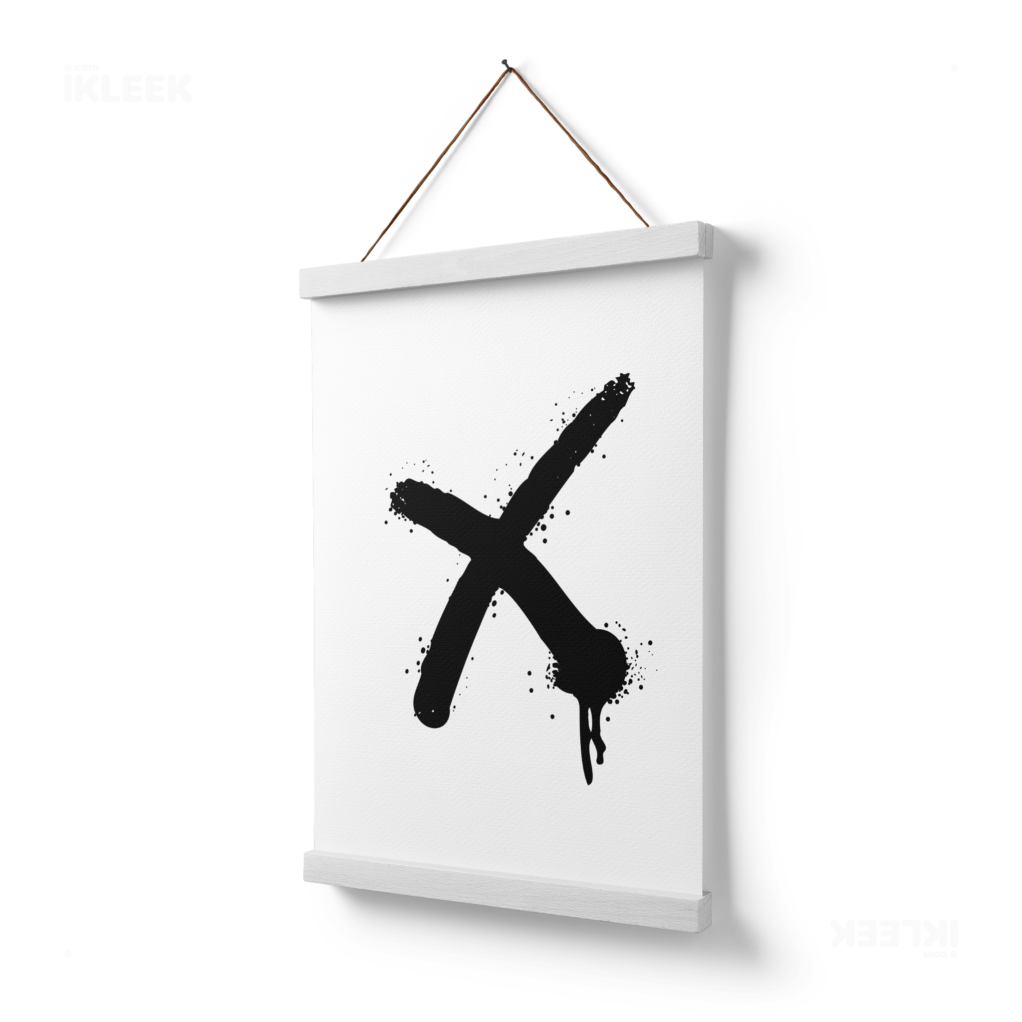 CrossMark Magnetic Hanger Poster 03 White Wood