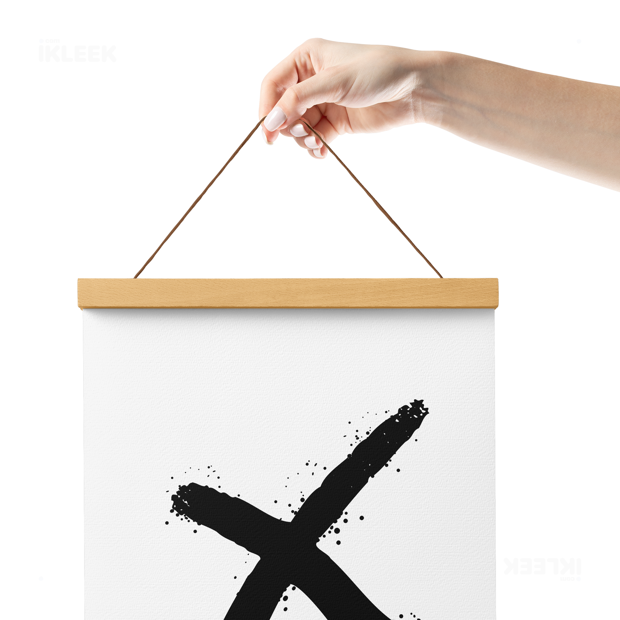 CrossMark Magnetic Hanger Poster 05 Natural Wood