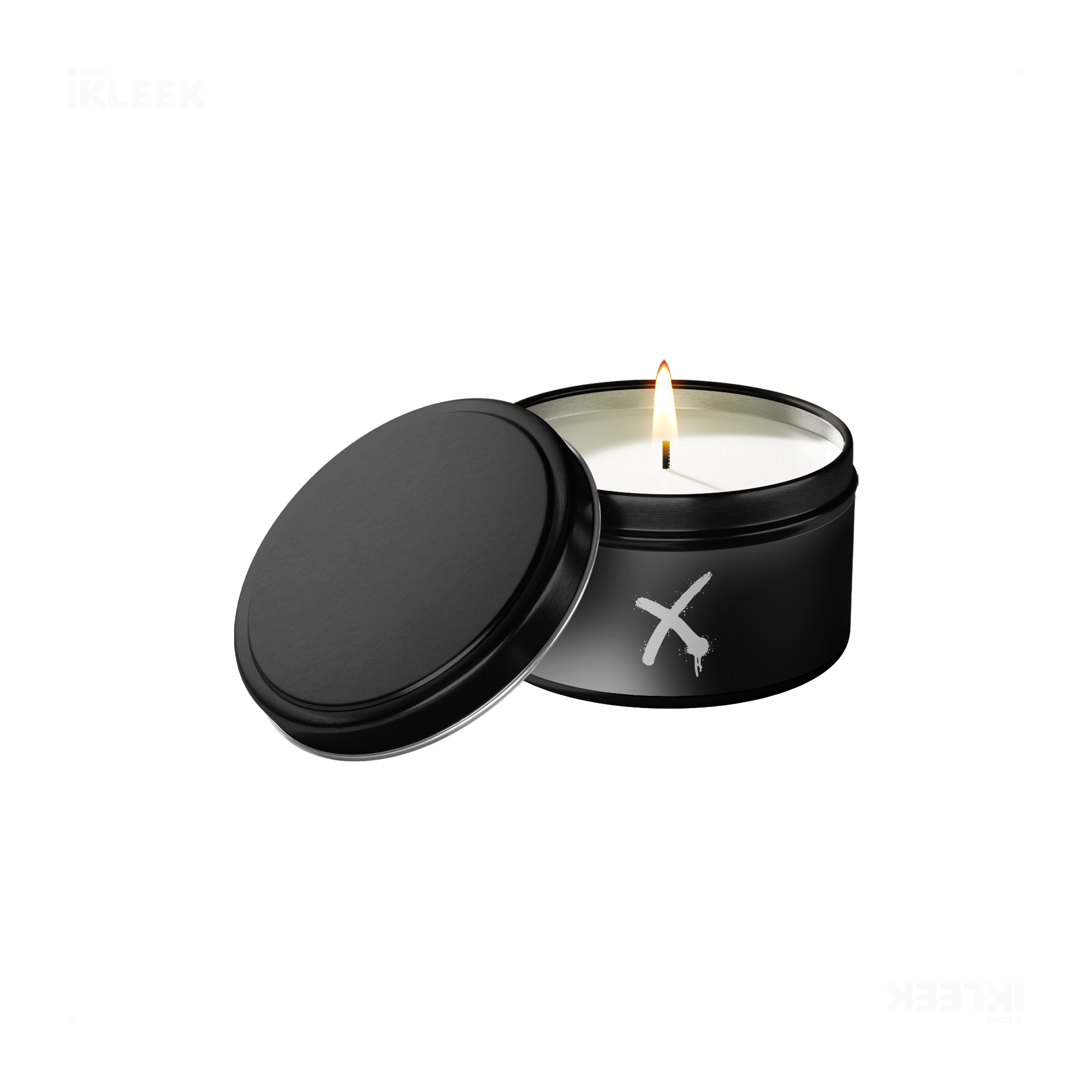 CrossMark Tin Candle 01 Black