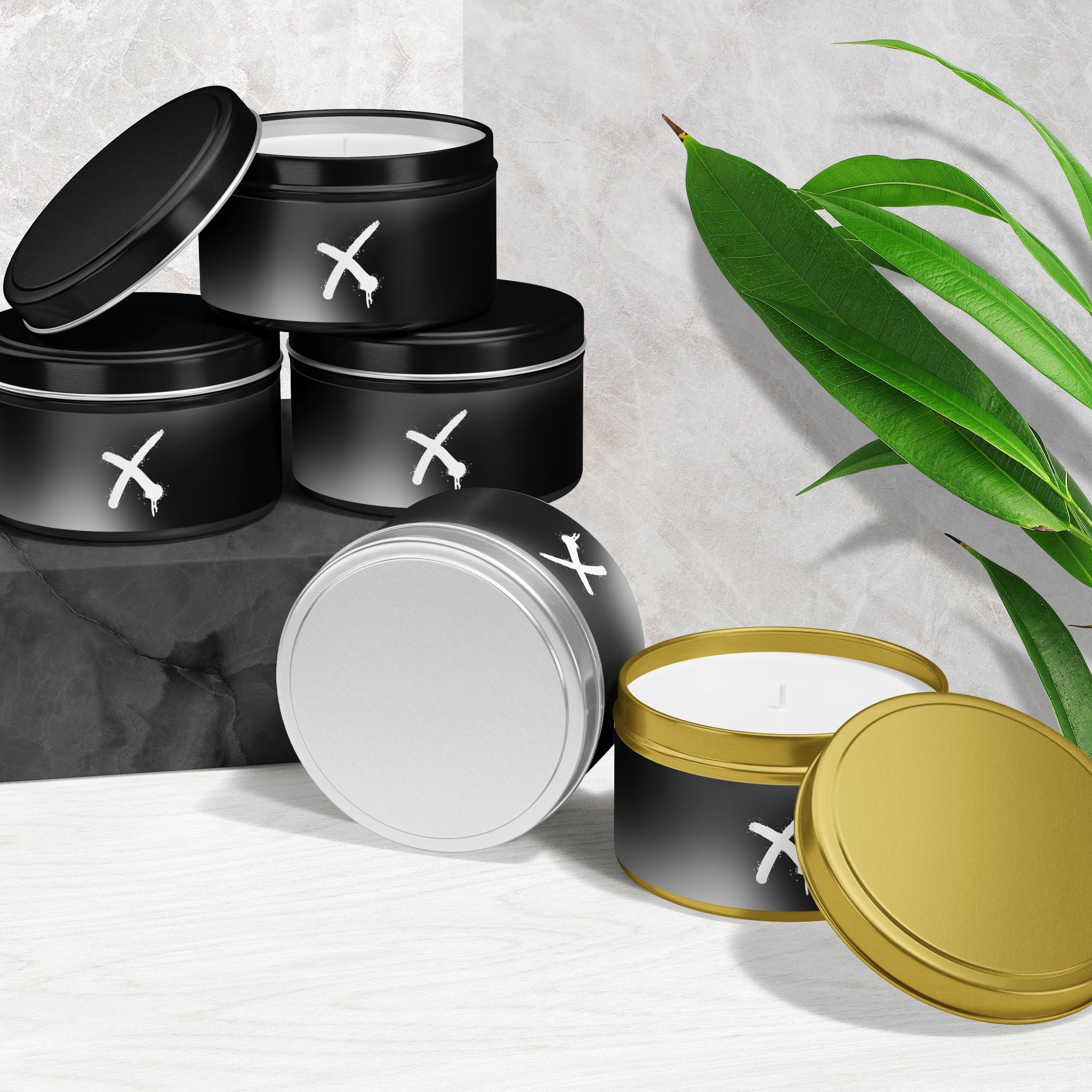 CrossMark Tin Candle 02 Black