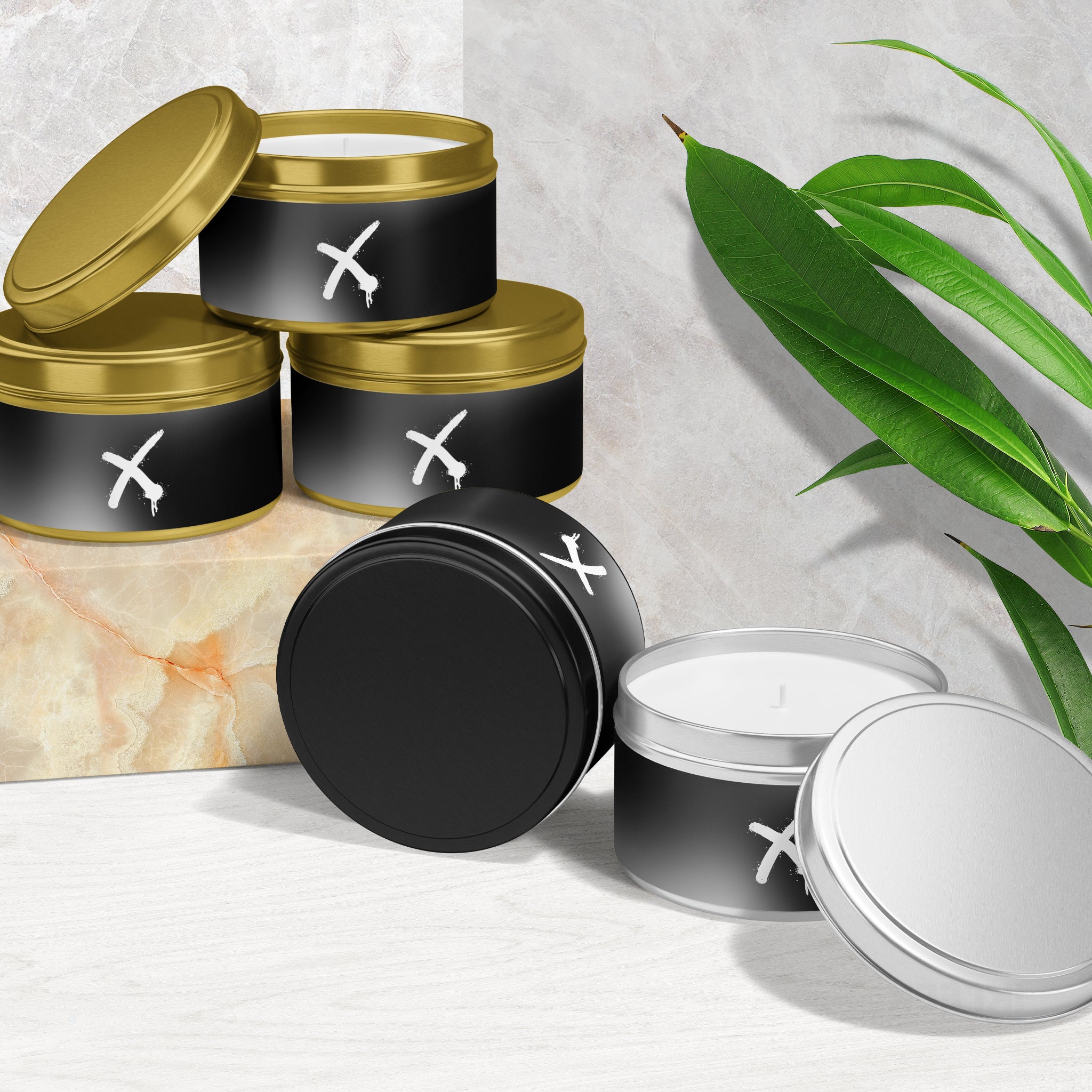 CrossMark Tin Candle 02 Gold
