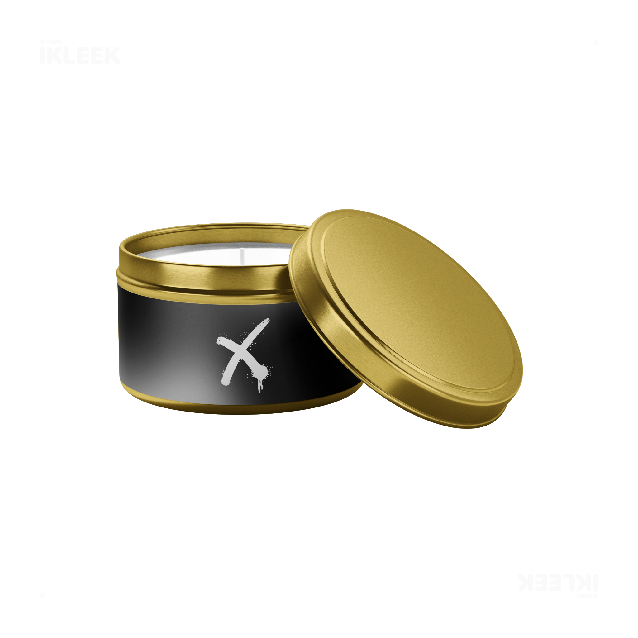 CrossMark Tin Candle 03 Gold