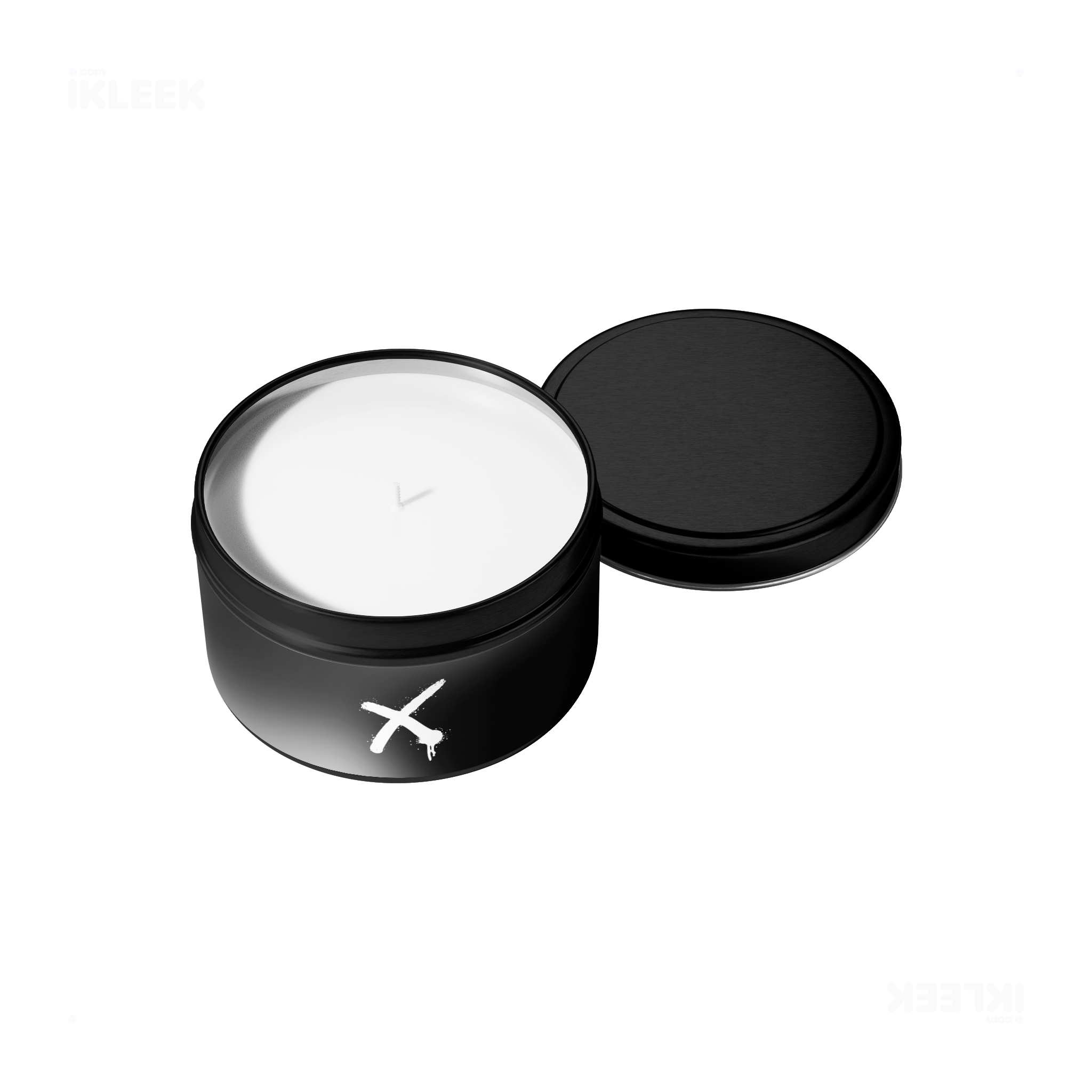 CrossMark Tin Candle 05 Black