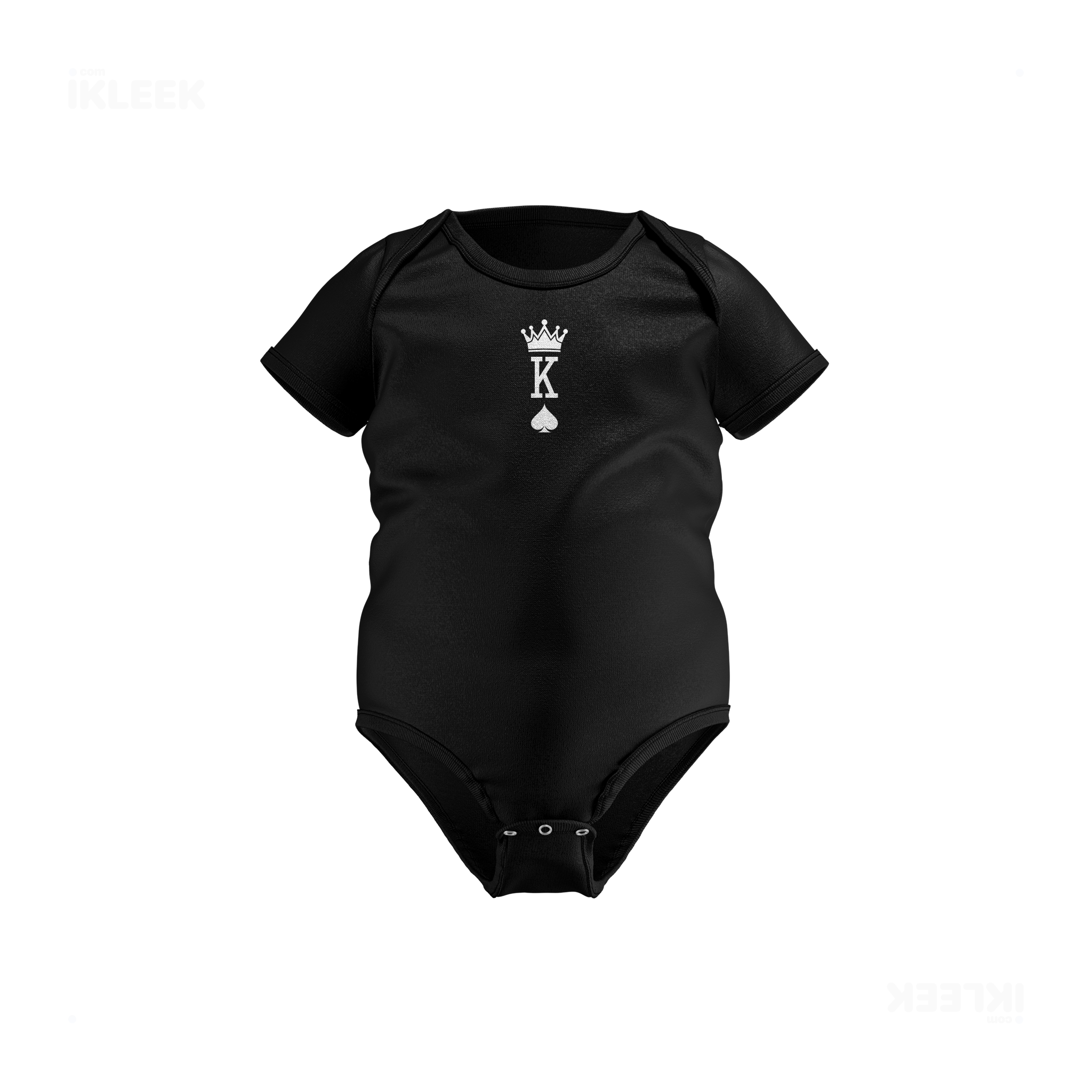 KingOfSpades Baby Onesies 01 Black