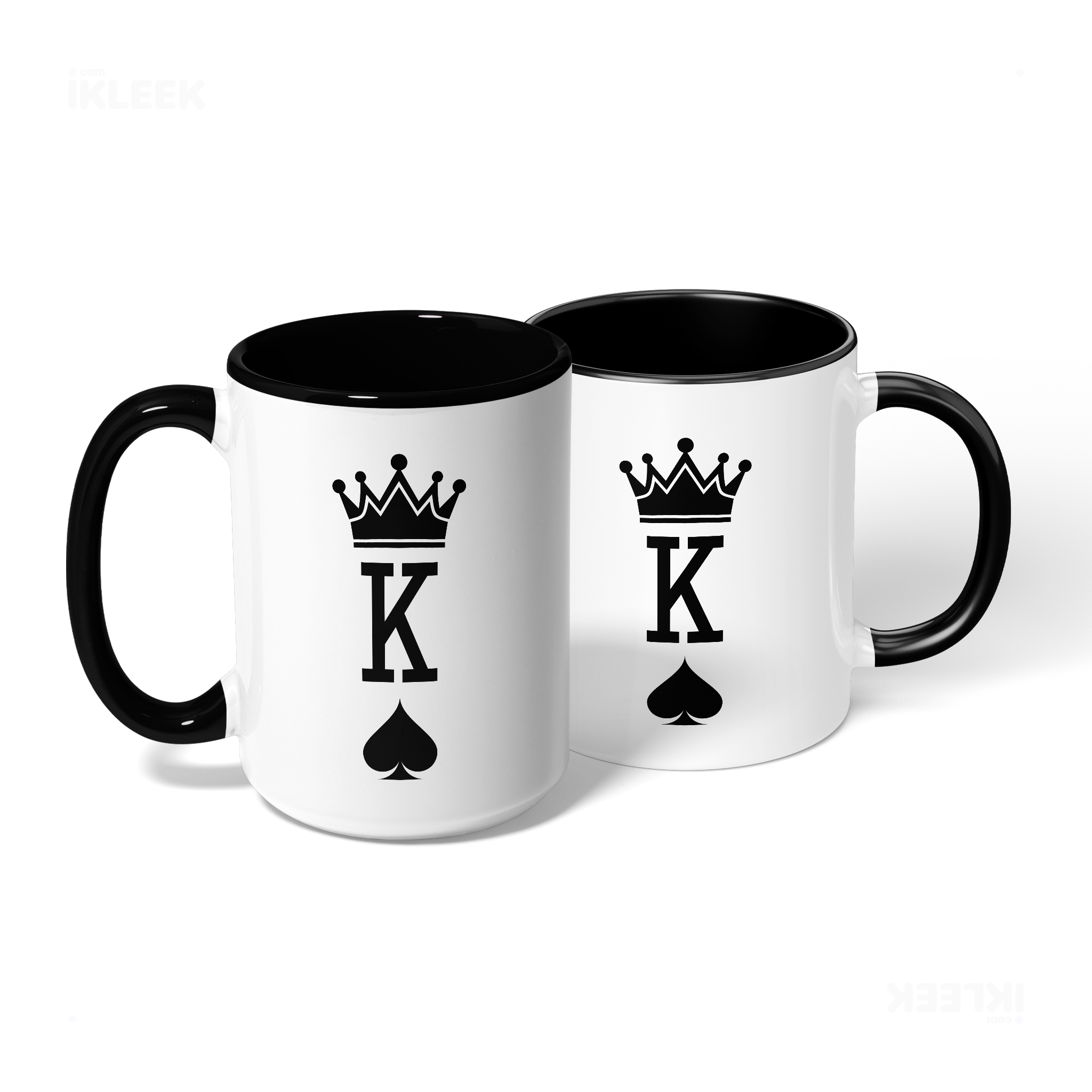 KingOfSpades Ceramic Mug 08 White Black