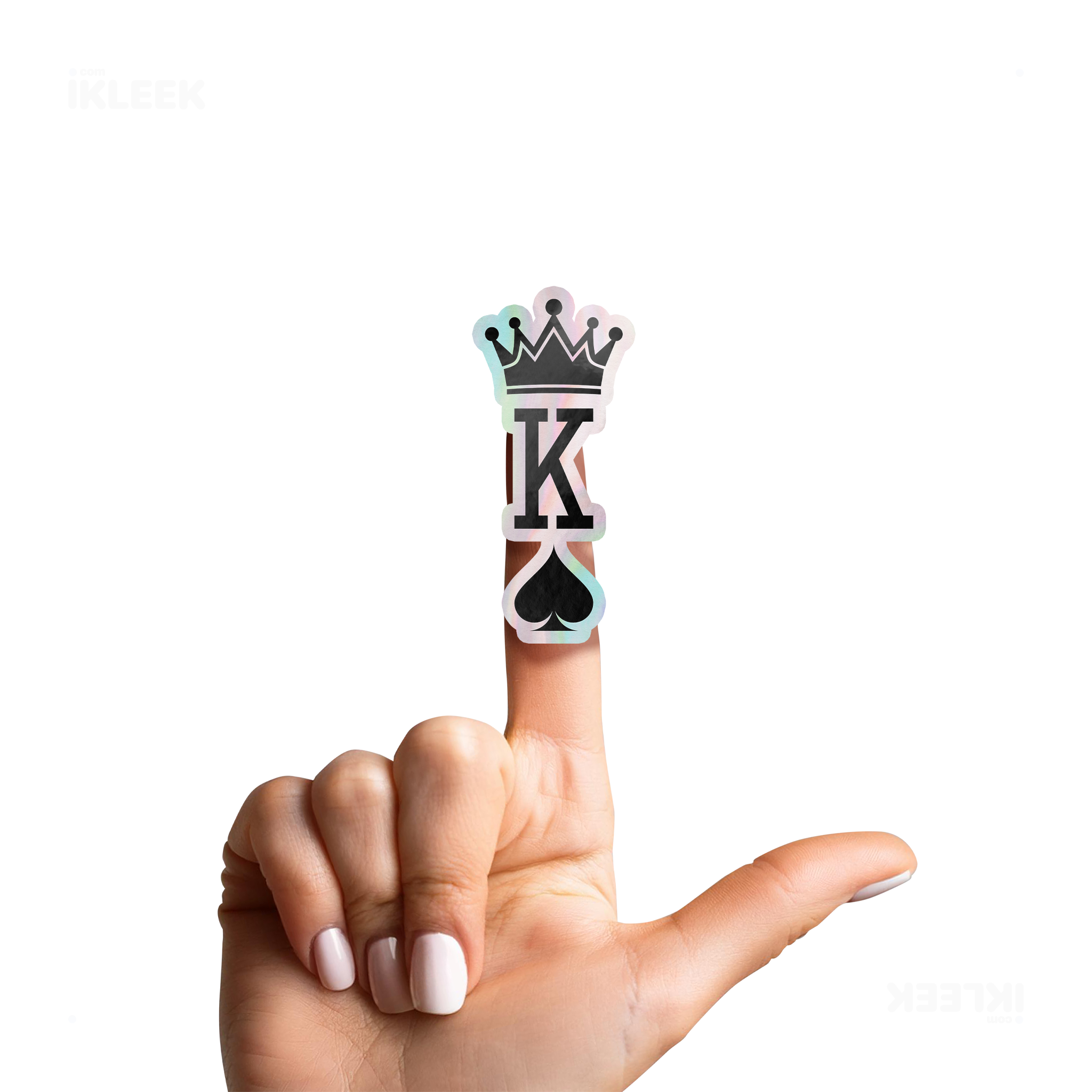 KingOfSpades Die Cut Holographic Sticker 02