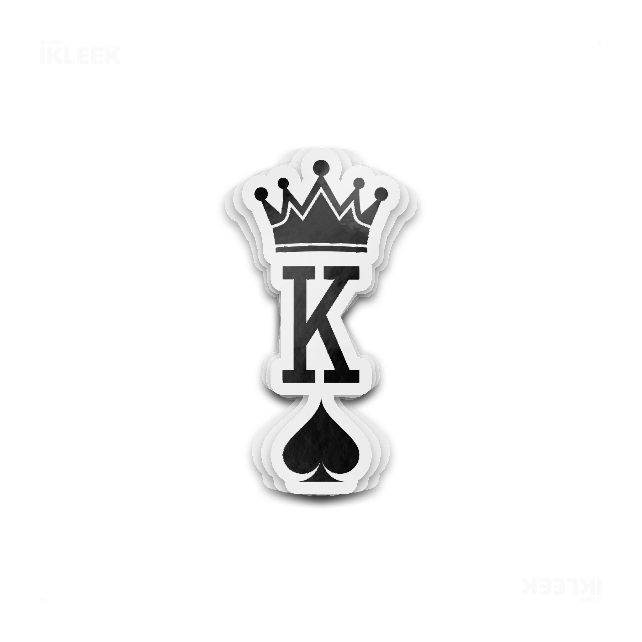 KingOfSpades Die Cut Outdoor Sticker 01 Clear