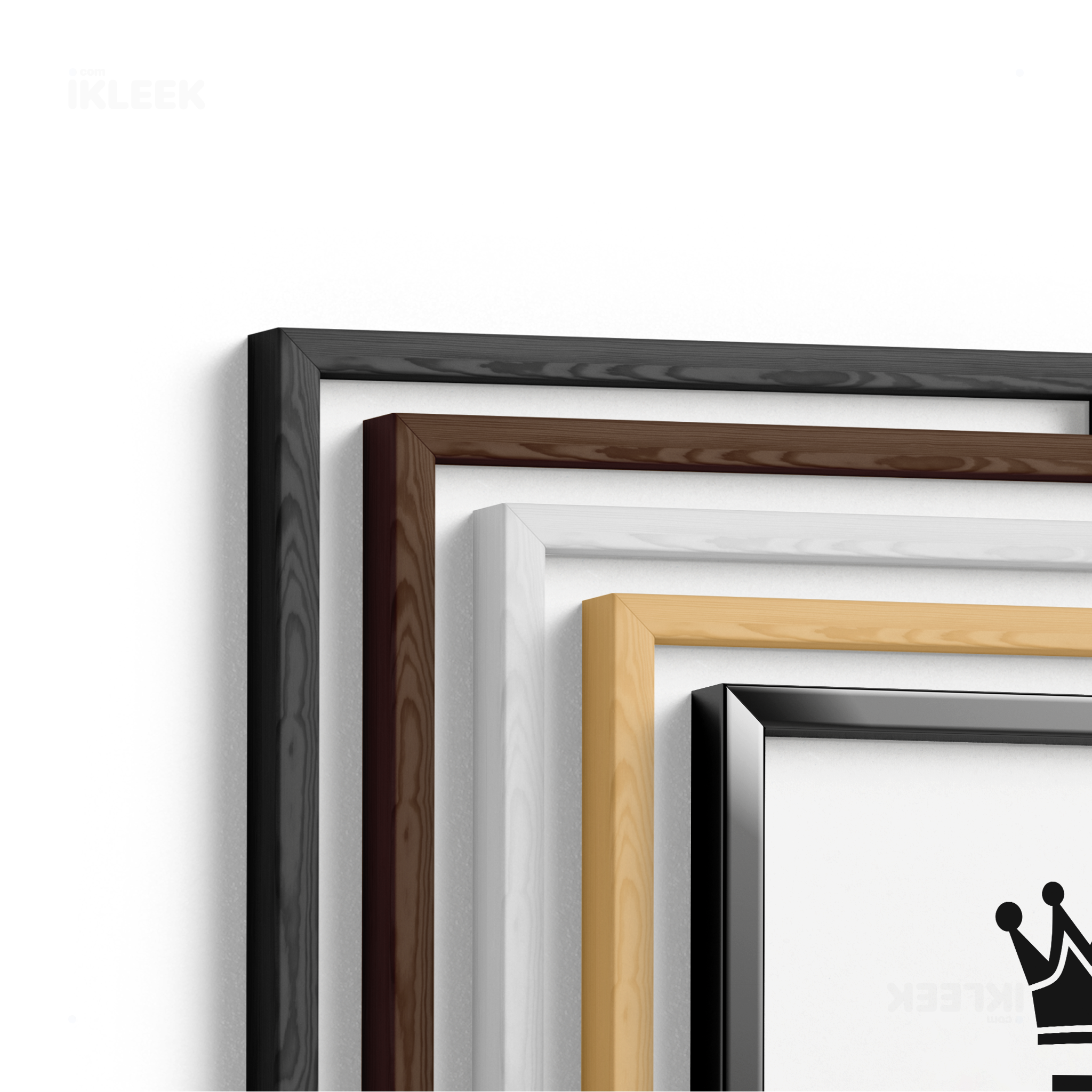 KingOfSpades Framed Poster 02 White Wood