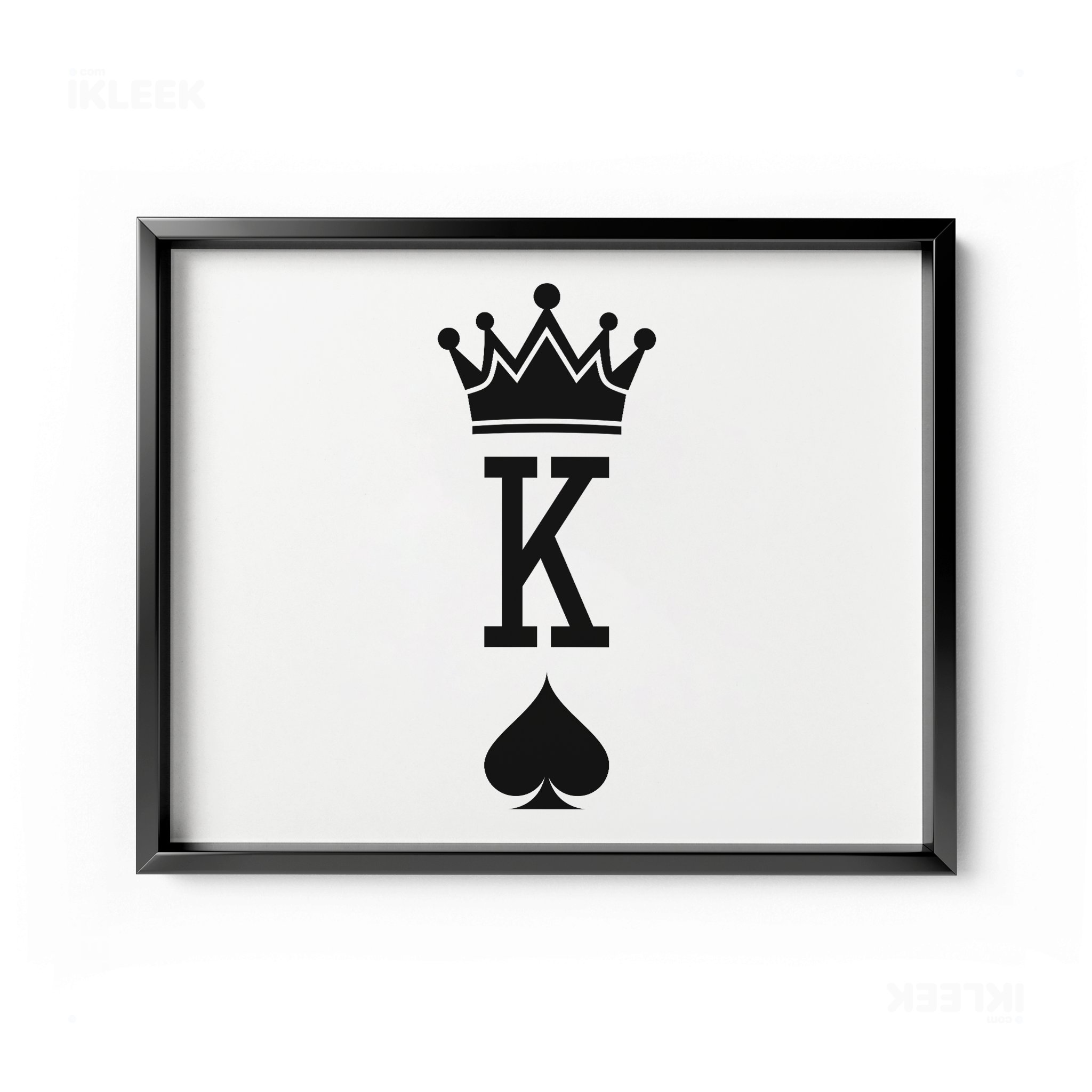 KingOfSpades Framed Poster 03 Black Aluminum