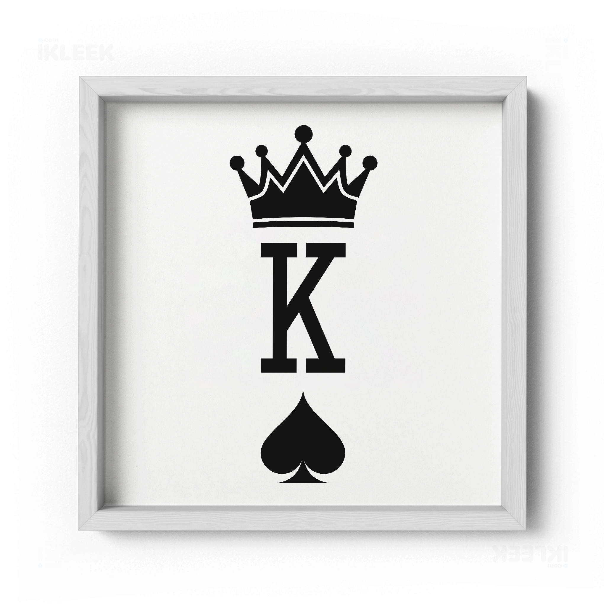 KingOfSpades Framed Poster 04 White Wood