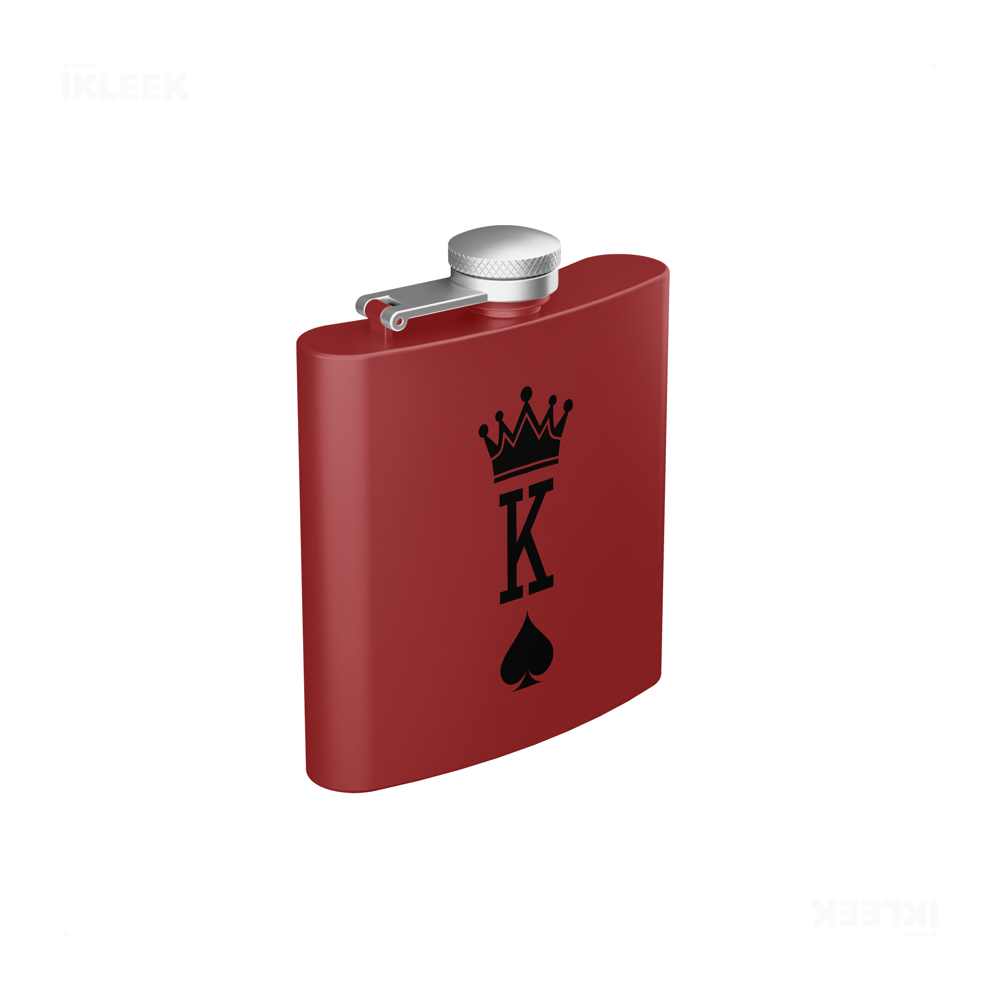 KingOfSpades Hip Flasks 03 Red