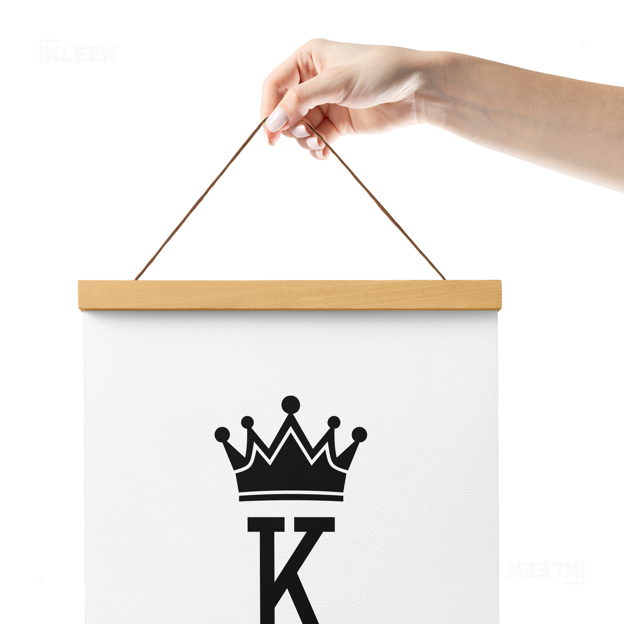 KingOfSpades Magnetic Hanger Poster 05 Natural Wood