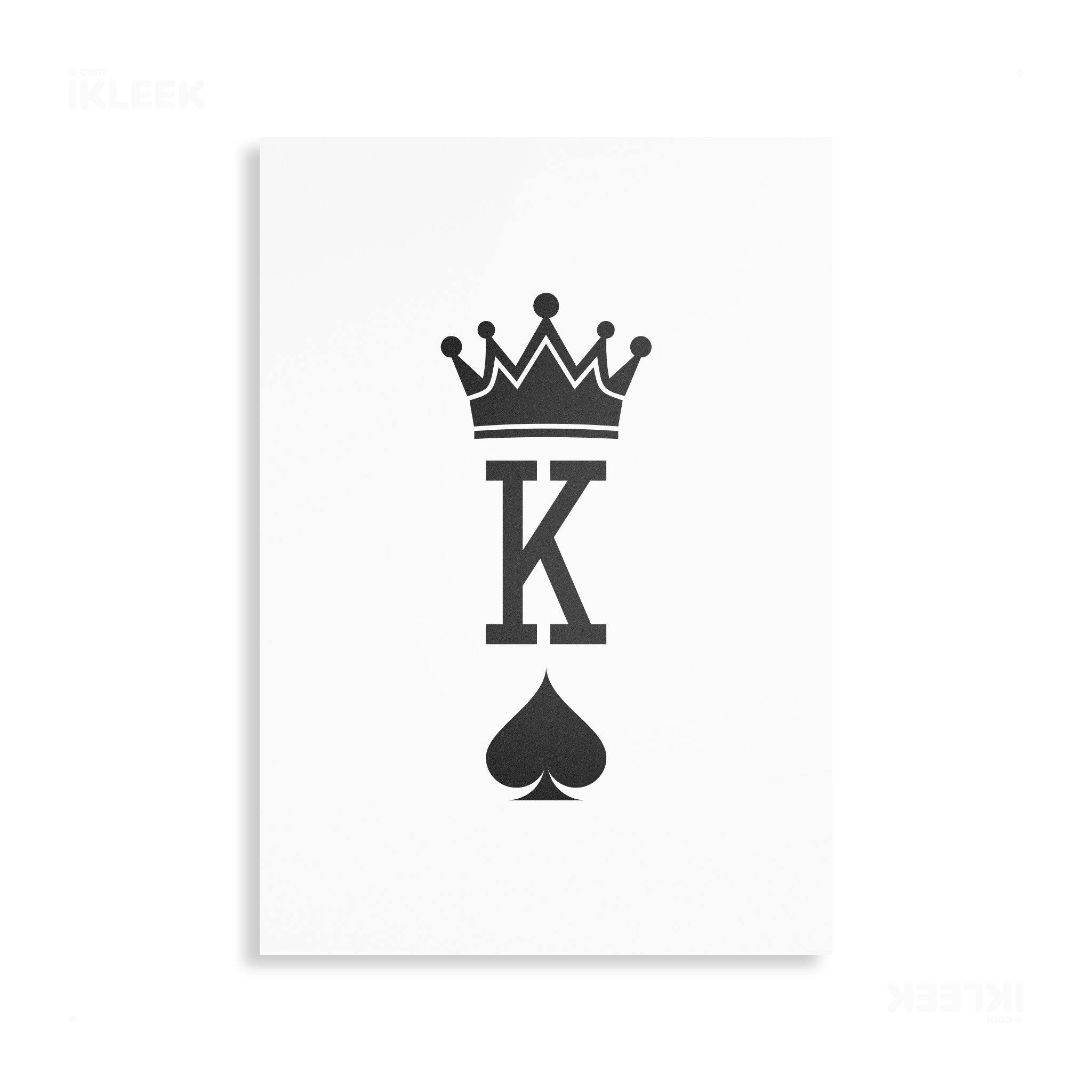 KingOfSpades Metallic Print 01 Aluminum