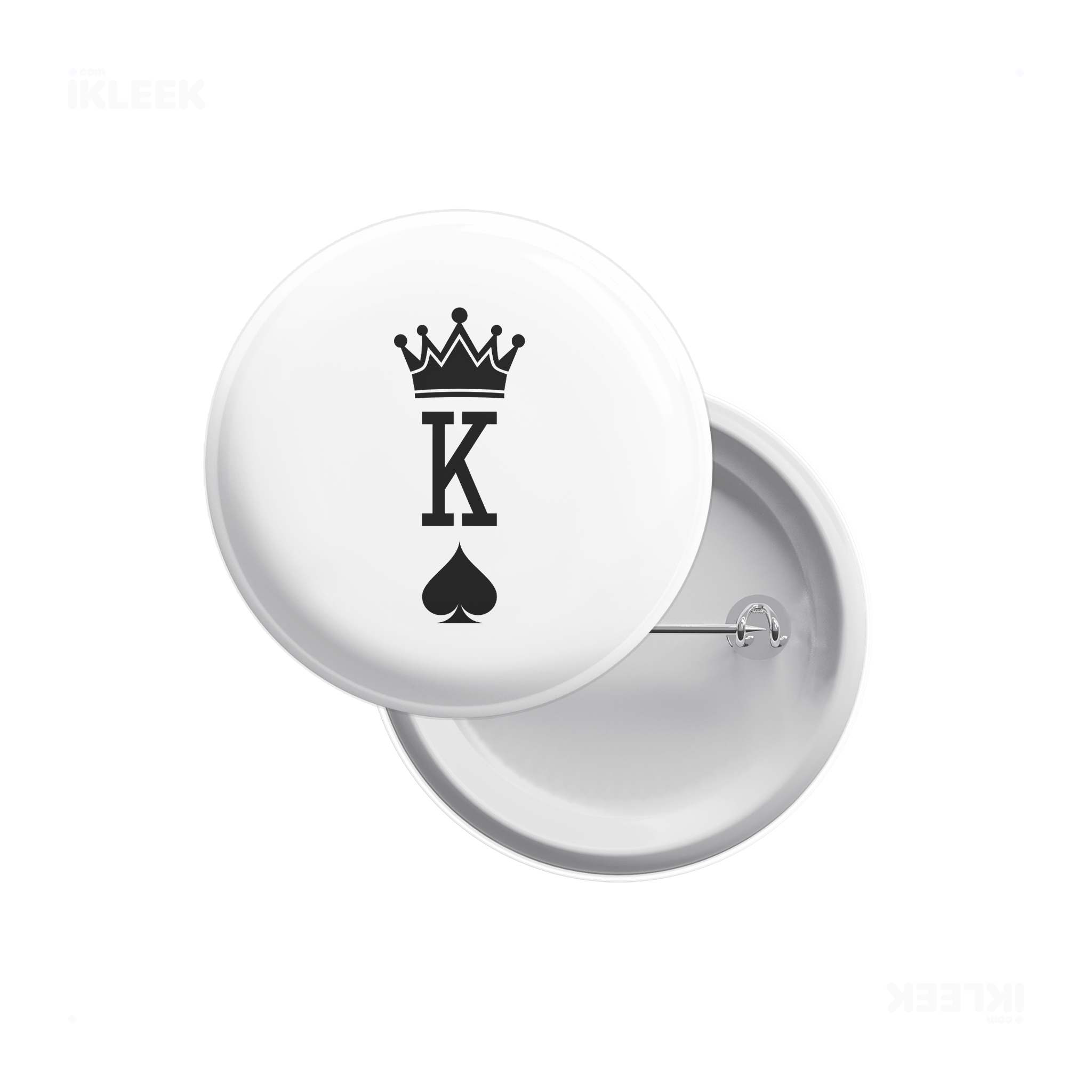 KingOfSpades Pin Buttons 01 Round