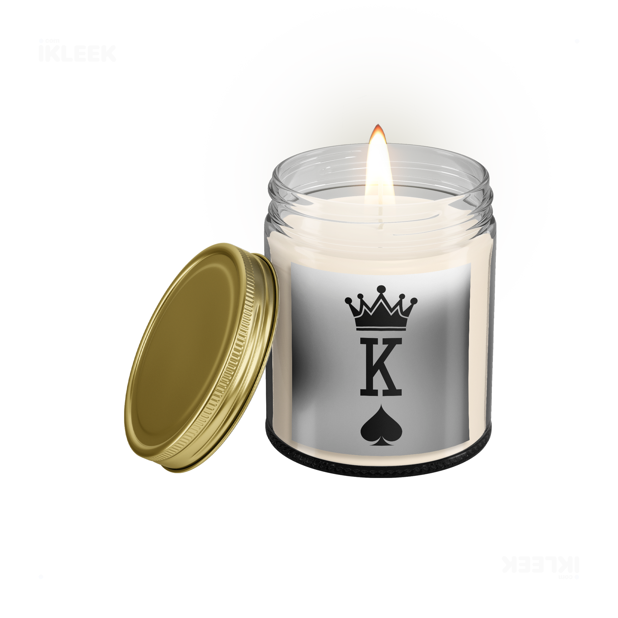 KingOfSpades Scented Candle 01 Clear
