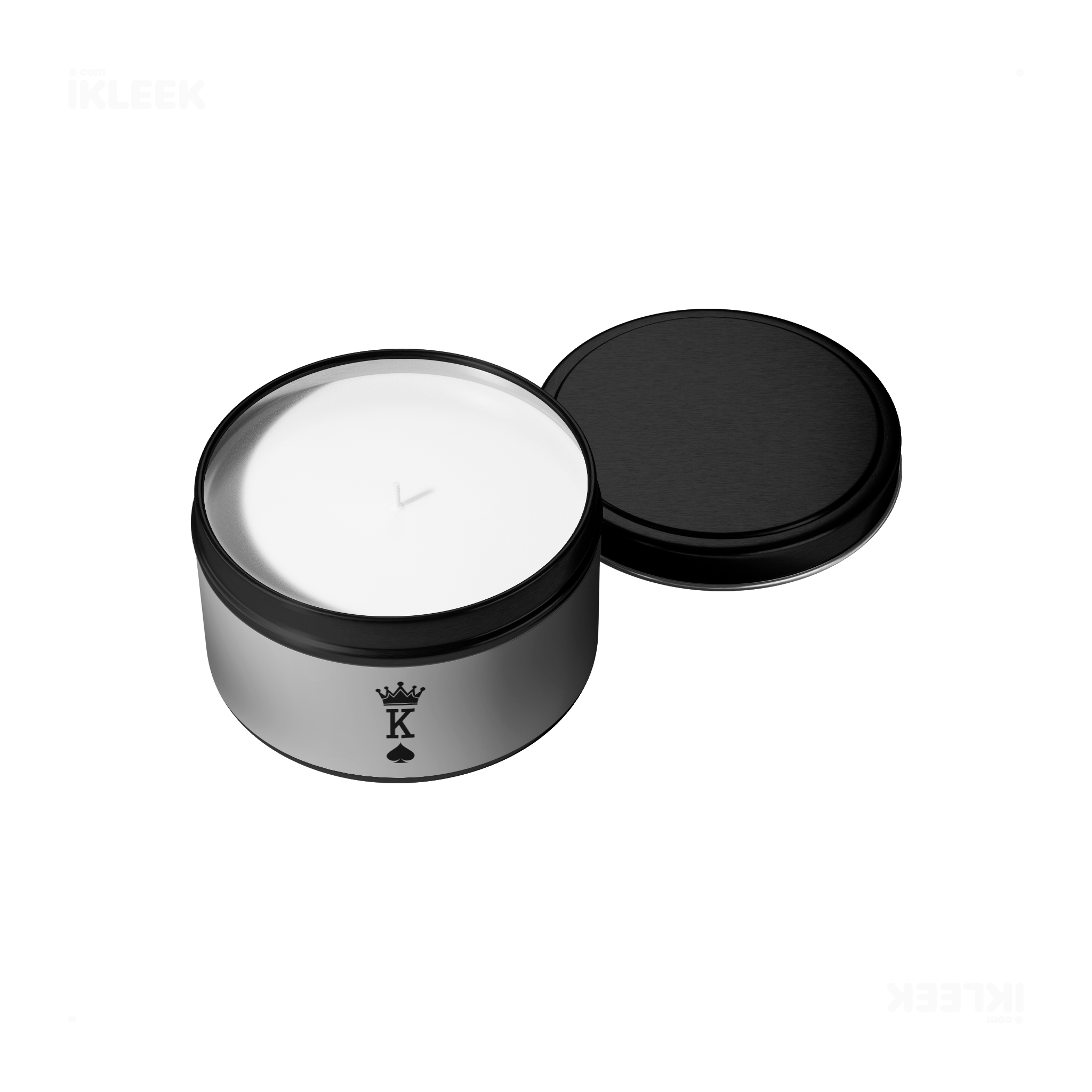 KingOfSpades Tin Candle 05 Black