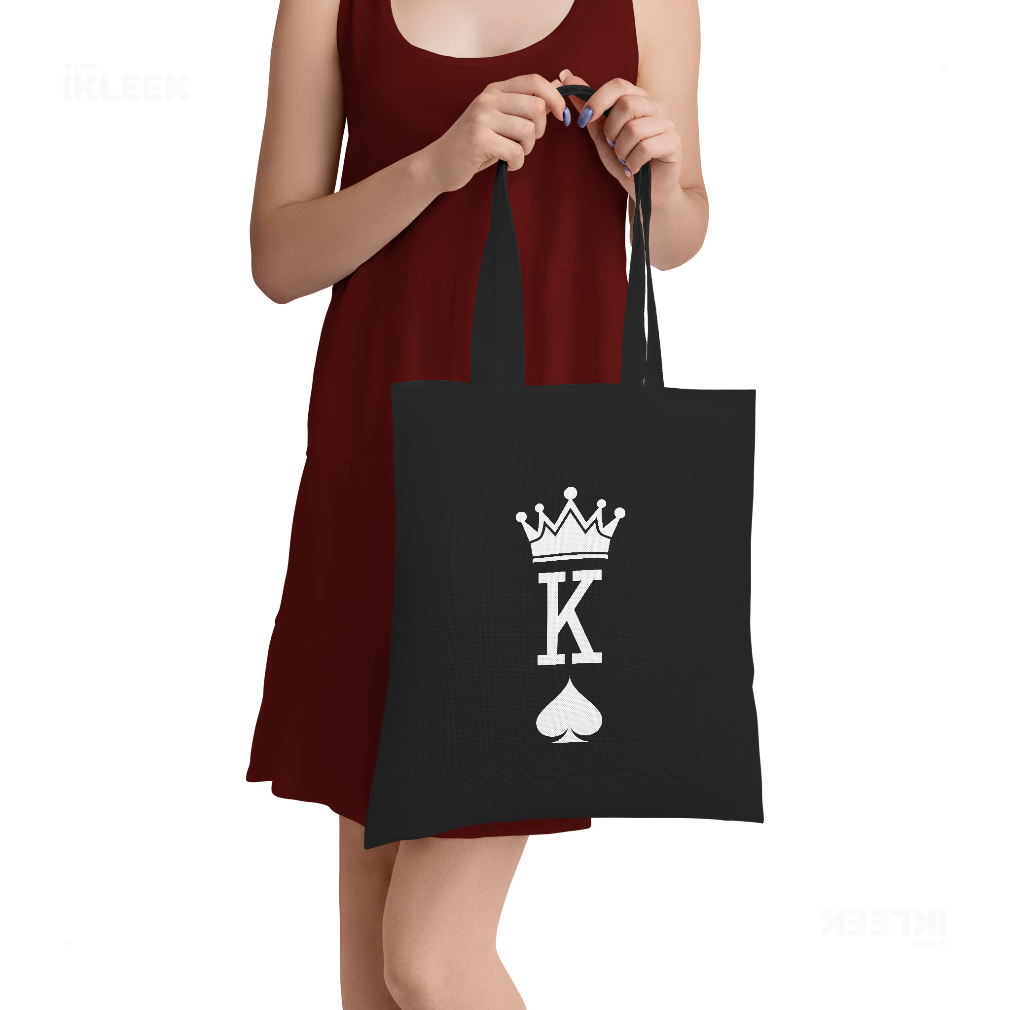 KingOfSpades Tote Bags 05 Black