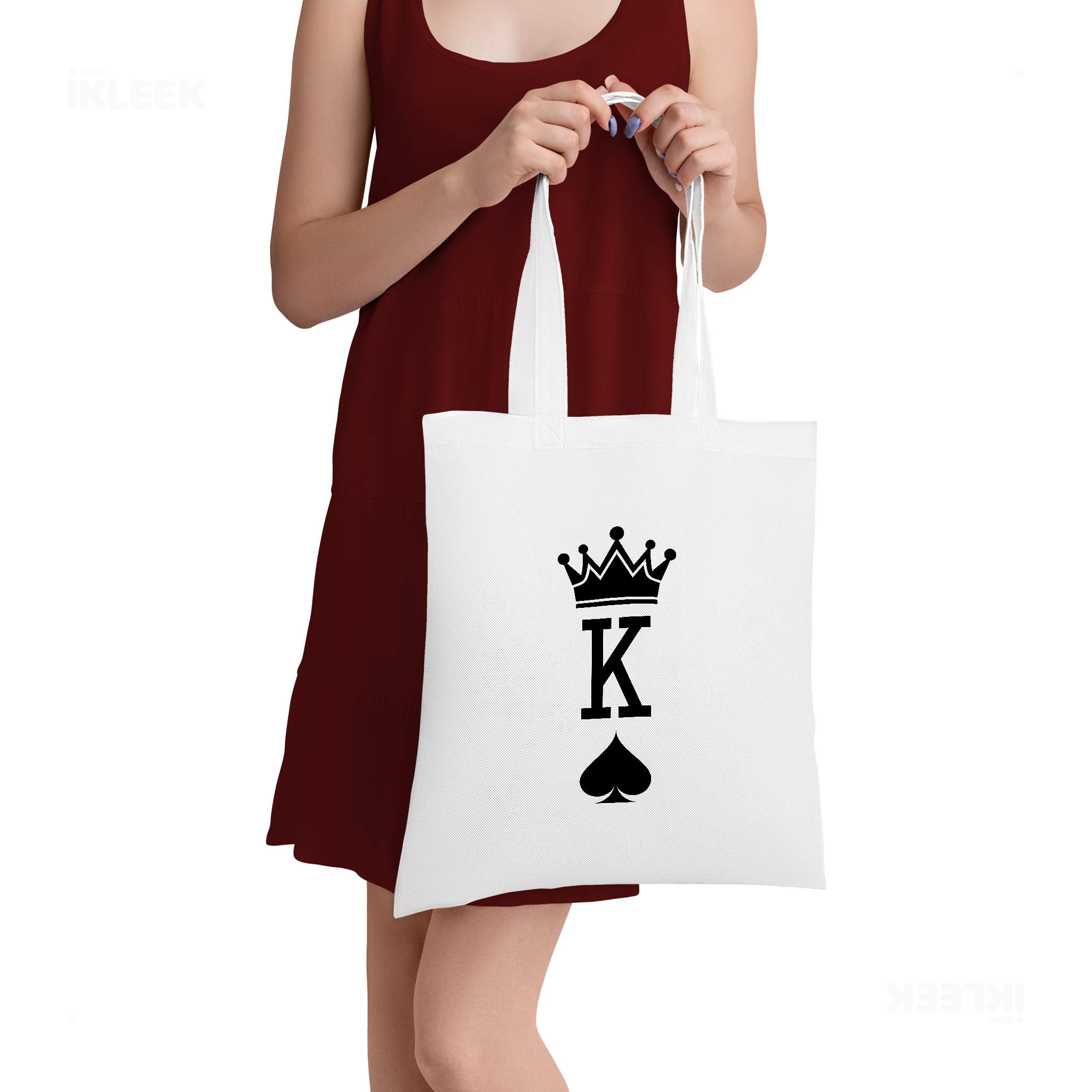 KingOfSpades Tote Bags 05 White