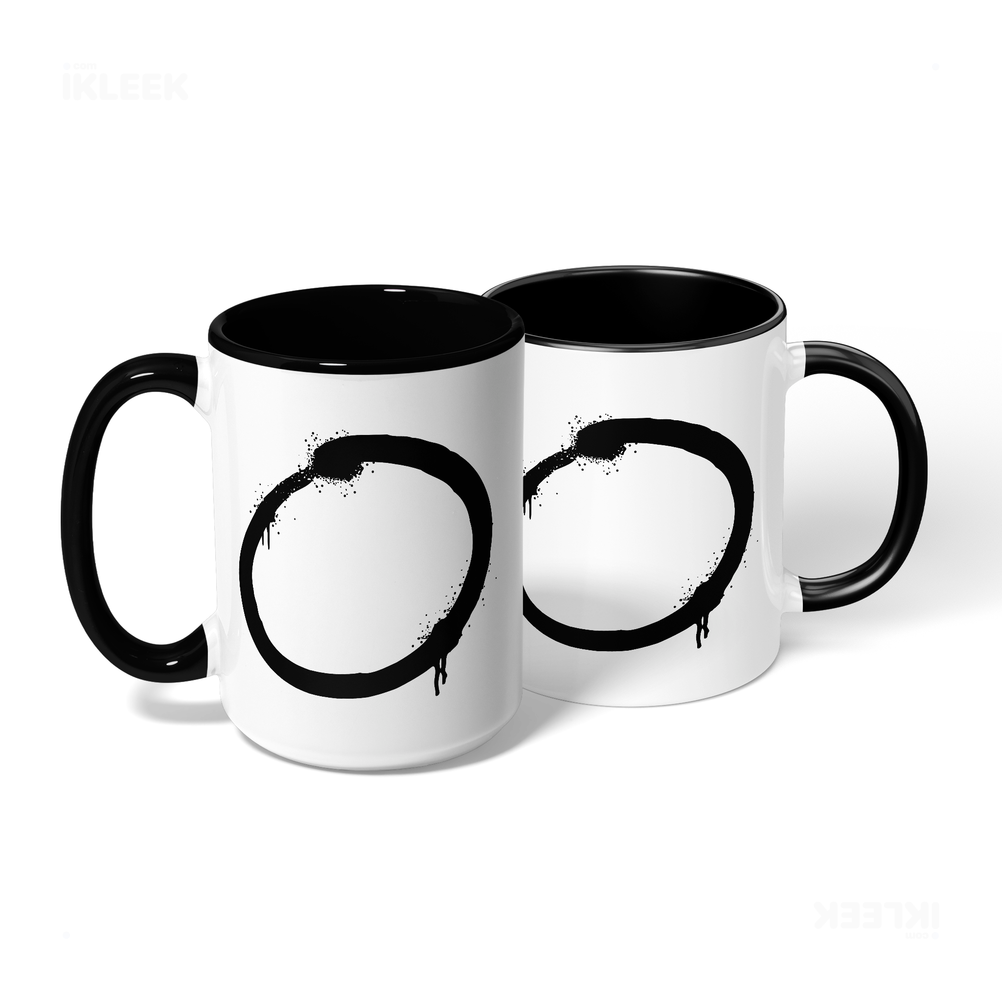 OpenCircle Ceramic Mug 08 White Black