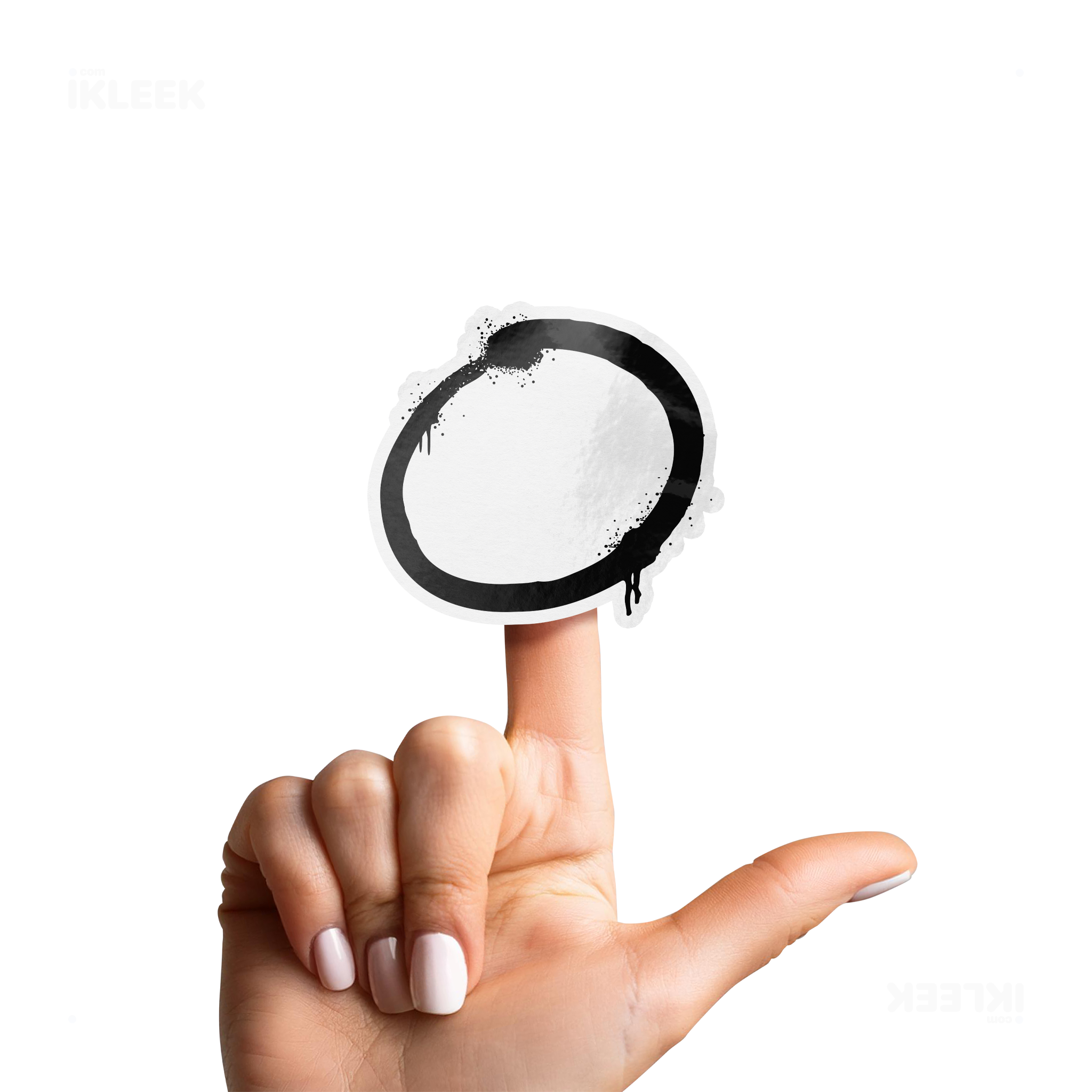 OpenCircle Die Cut Outdoor Sticker 02 White