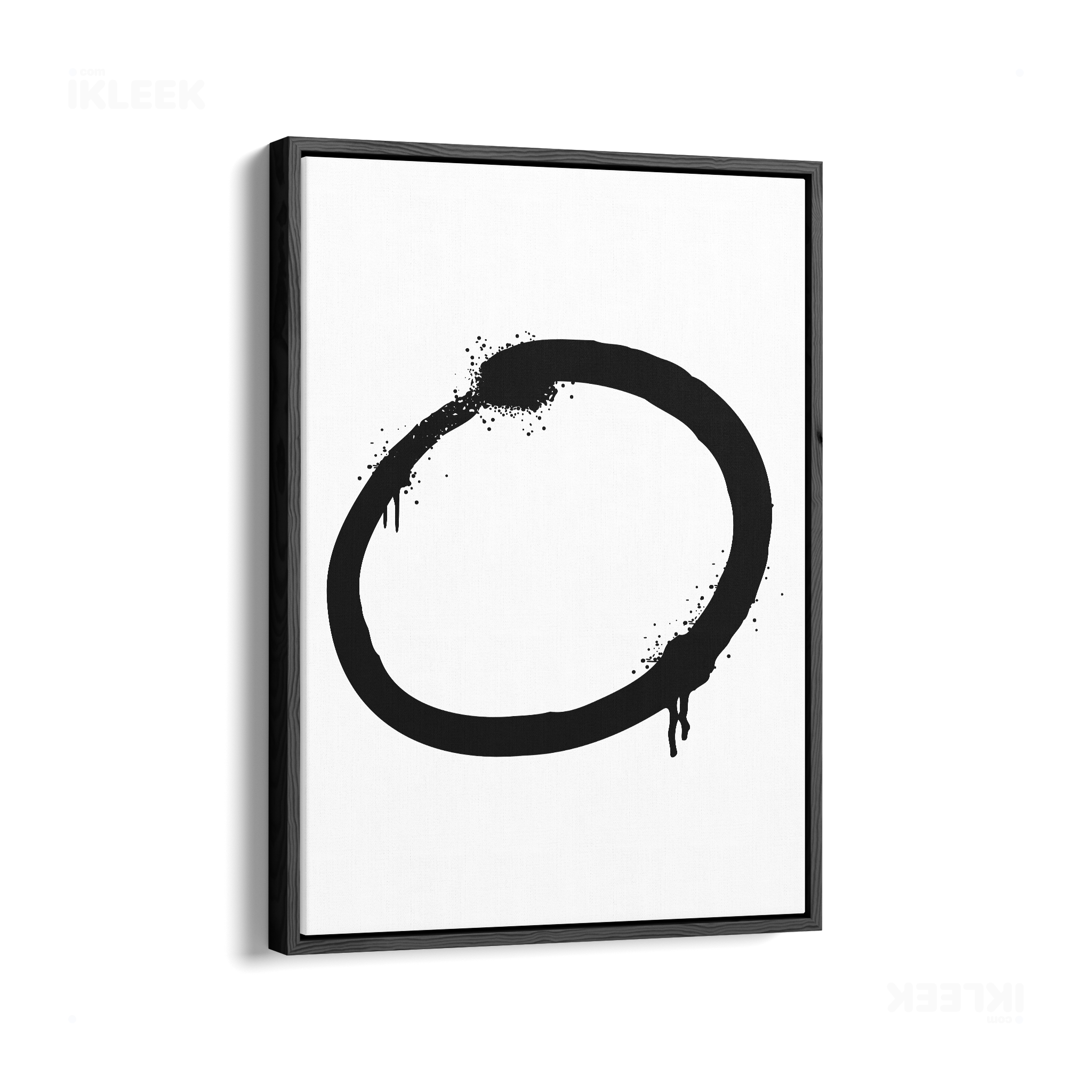 OpenCircle Framed Canvas 01 Black Wood
