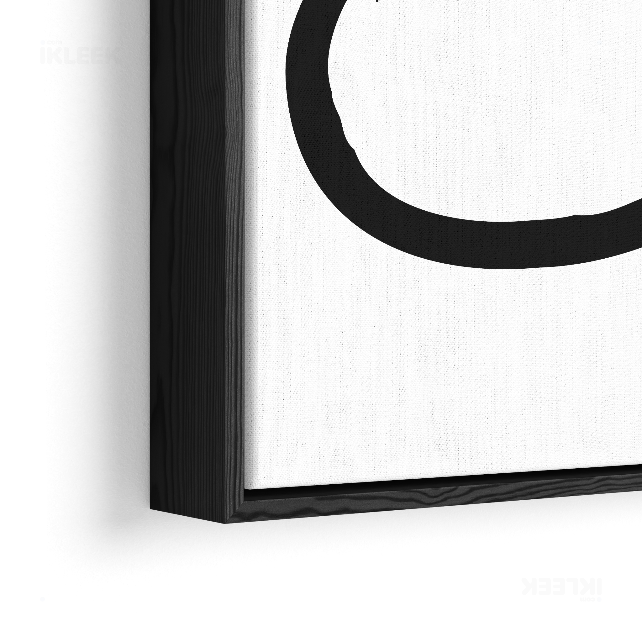 OpenCircle Framed Canvas 02 Black Wood