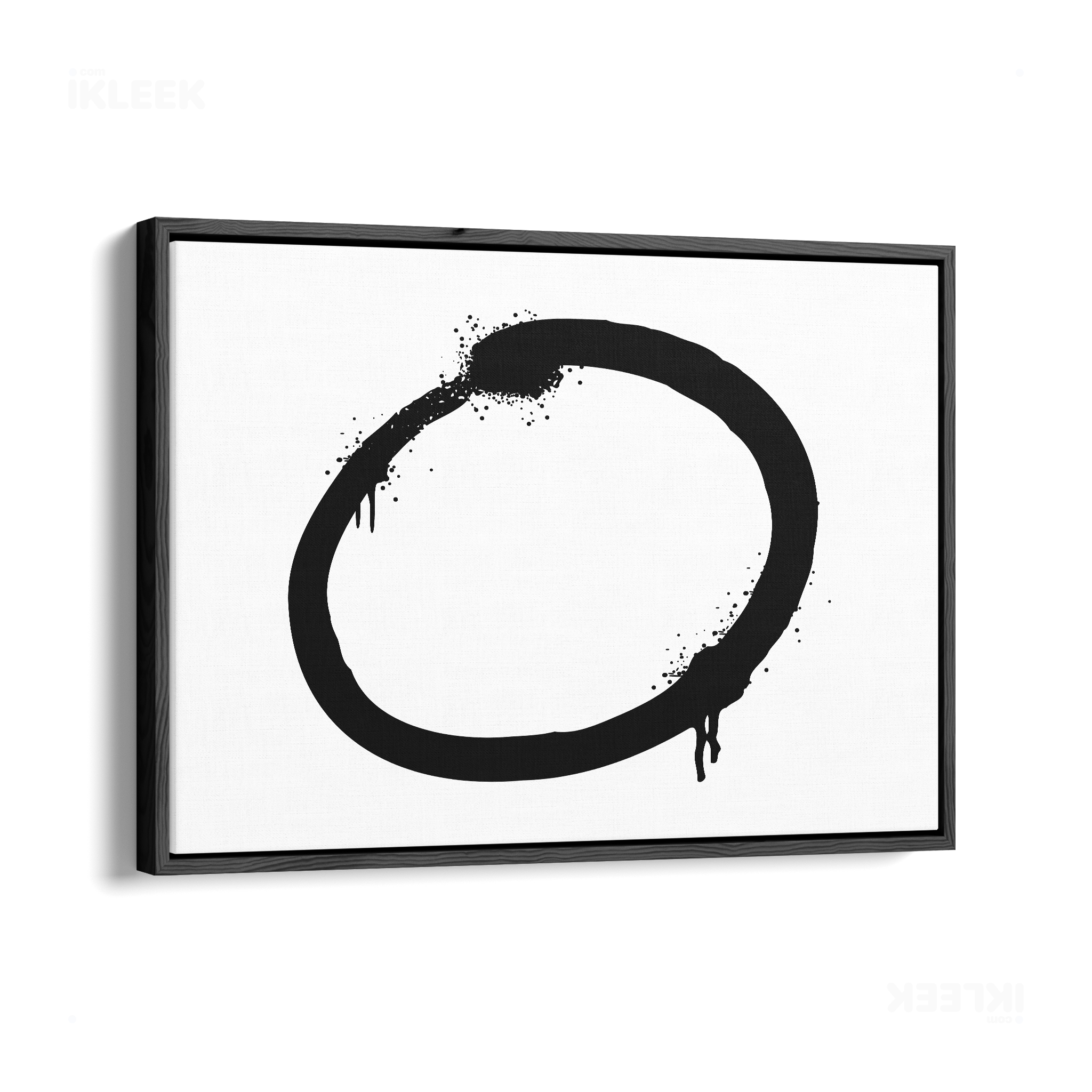 OpenCircle Framed Canvas 03 Black Wood