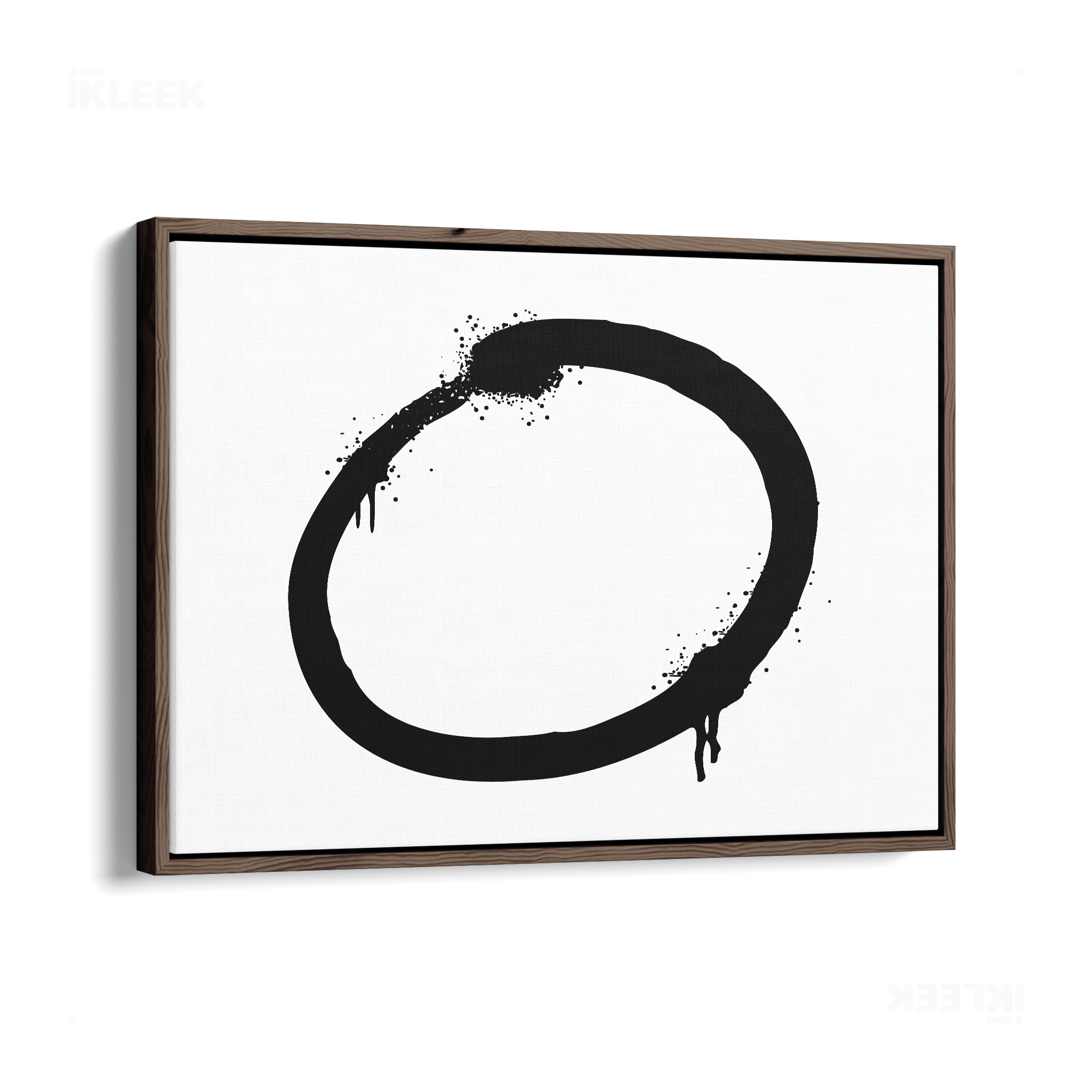 OpenCircle Framed Canvas 03 Dark Wood