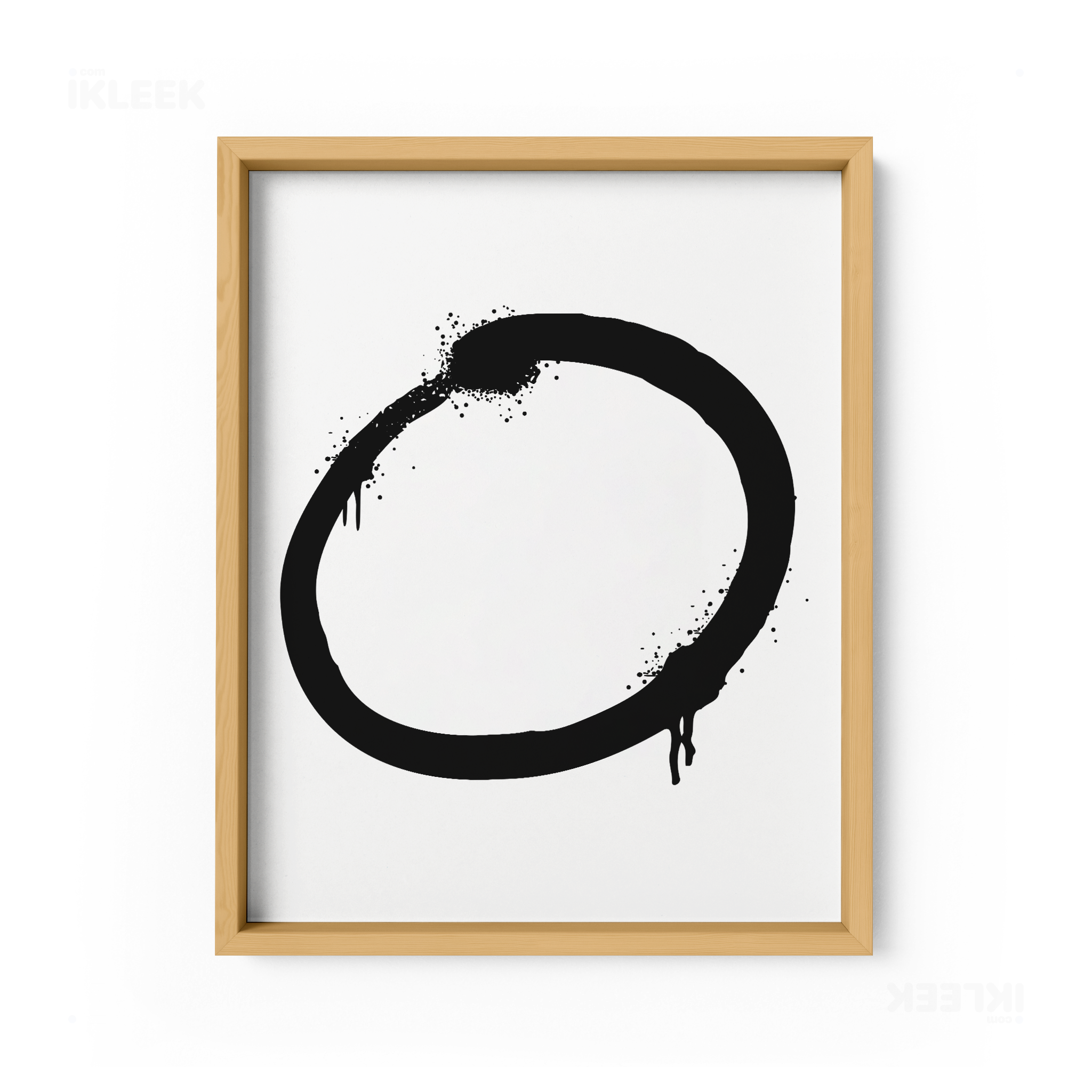 OpenCircle Framed Poster 01 Natural Wood